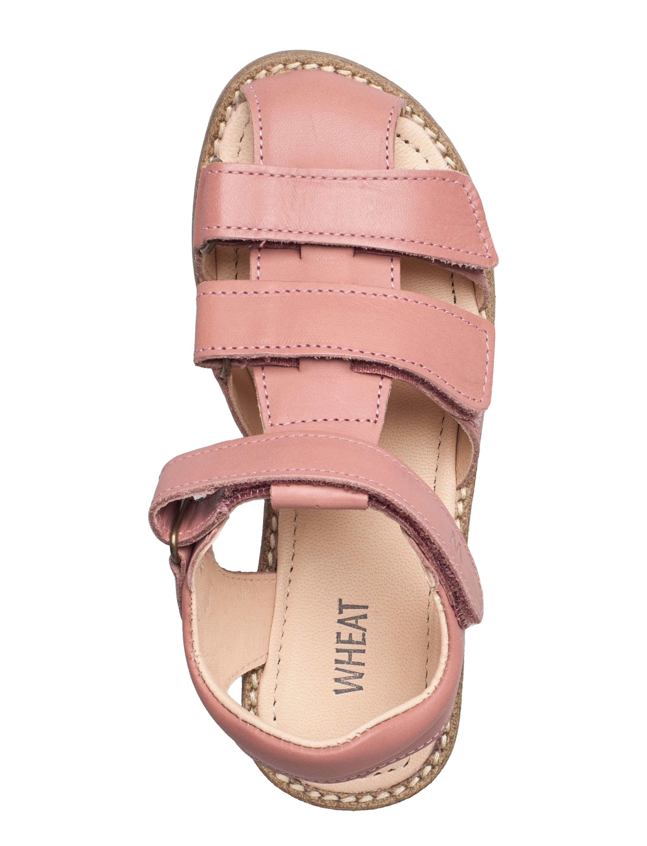 Wheat - Addison leather sandal - cameo blush - 3