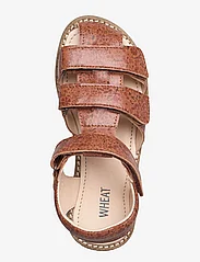 Wheat - Addison AOP sandal - sommarfynd - amber brown flowers - 3