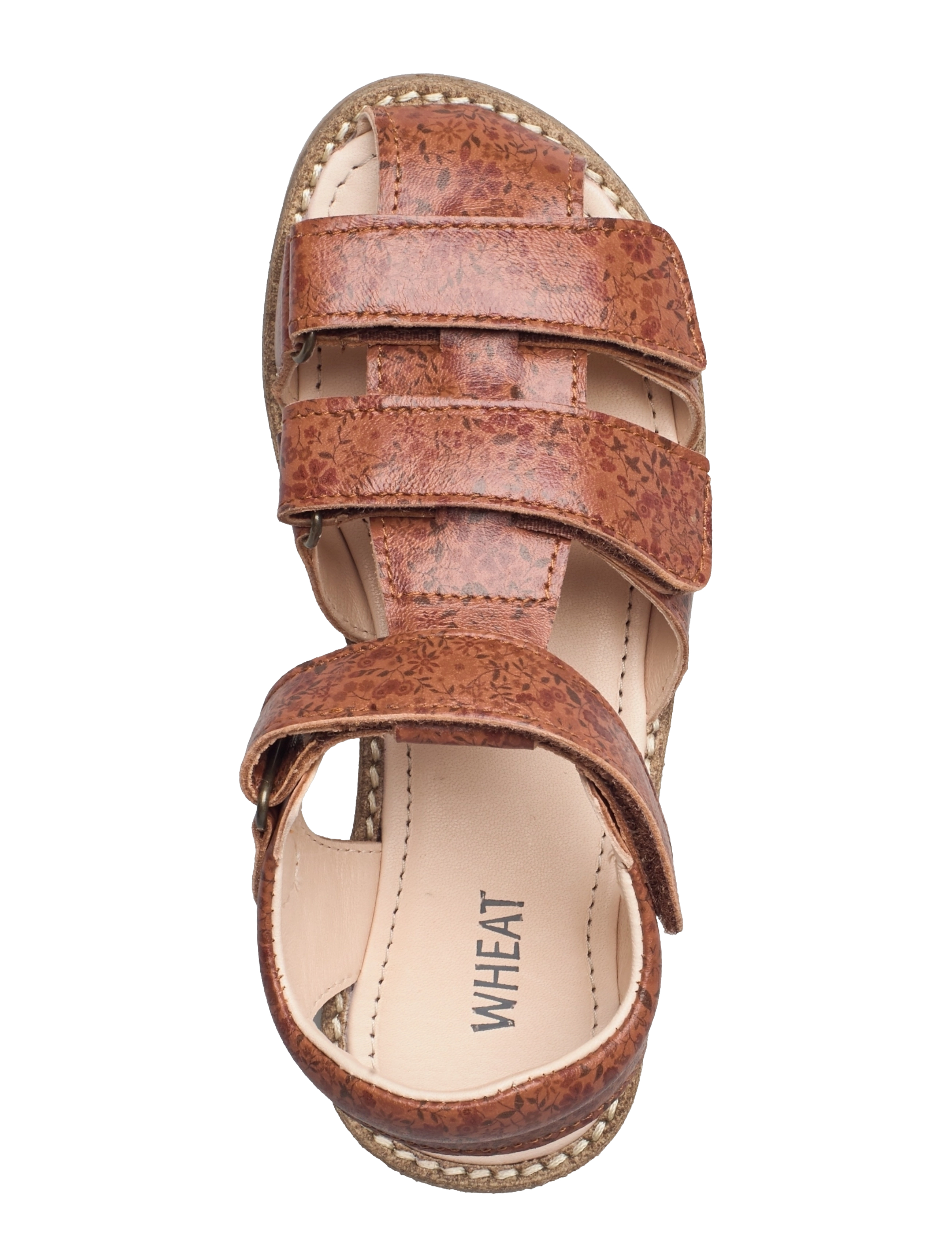 Wheat - Addison AOP sandal - gode sommertilbud - amber brown flowers - 3