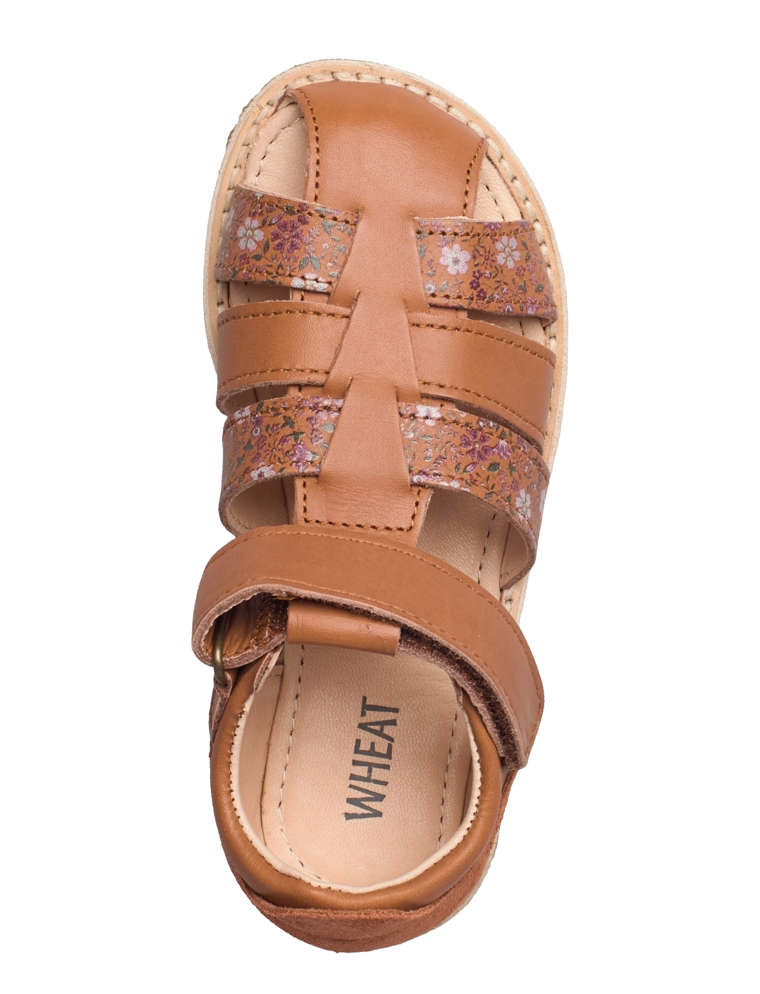 Wheat - Bailey sandal print stripes - amber brown - 3