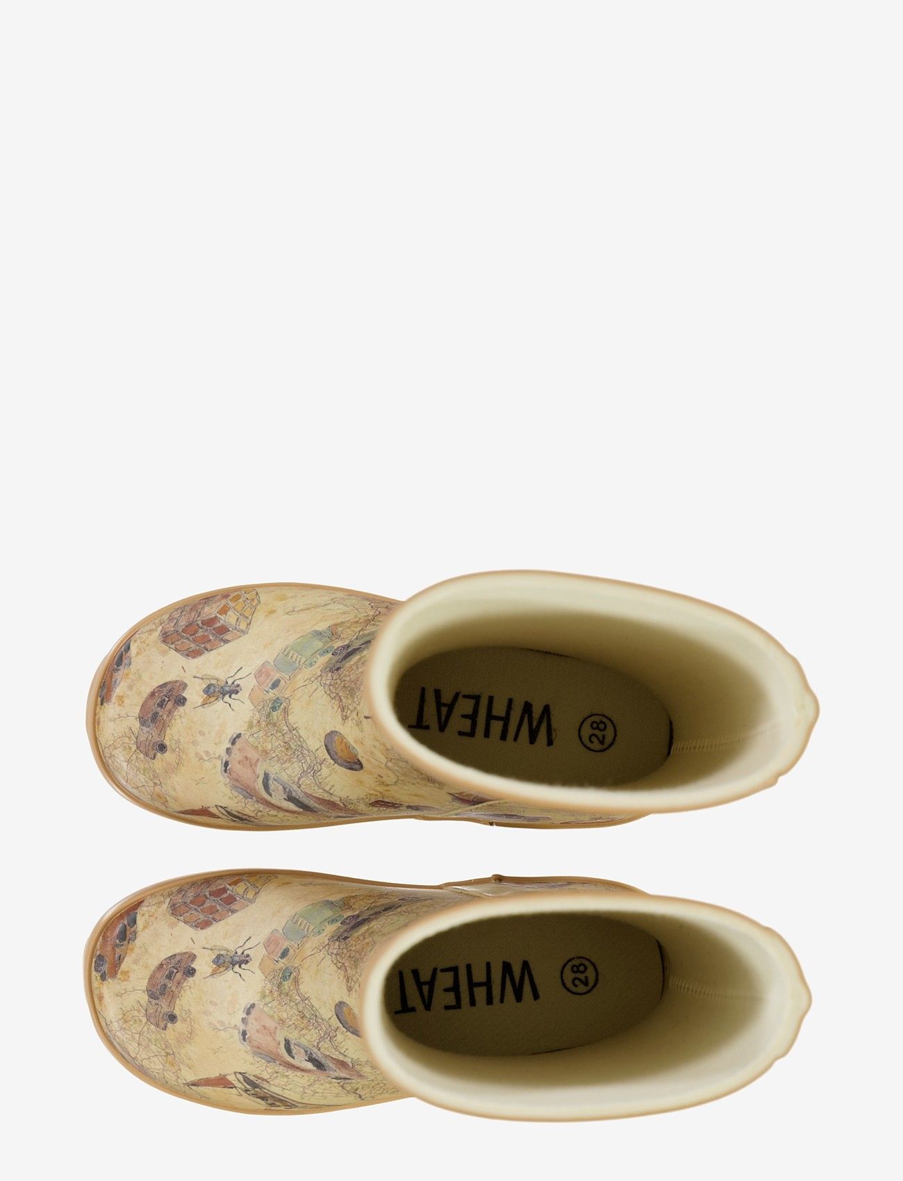 Wheat - Rubber Boot Alpha print - holiday map - 2