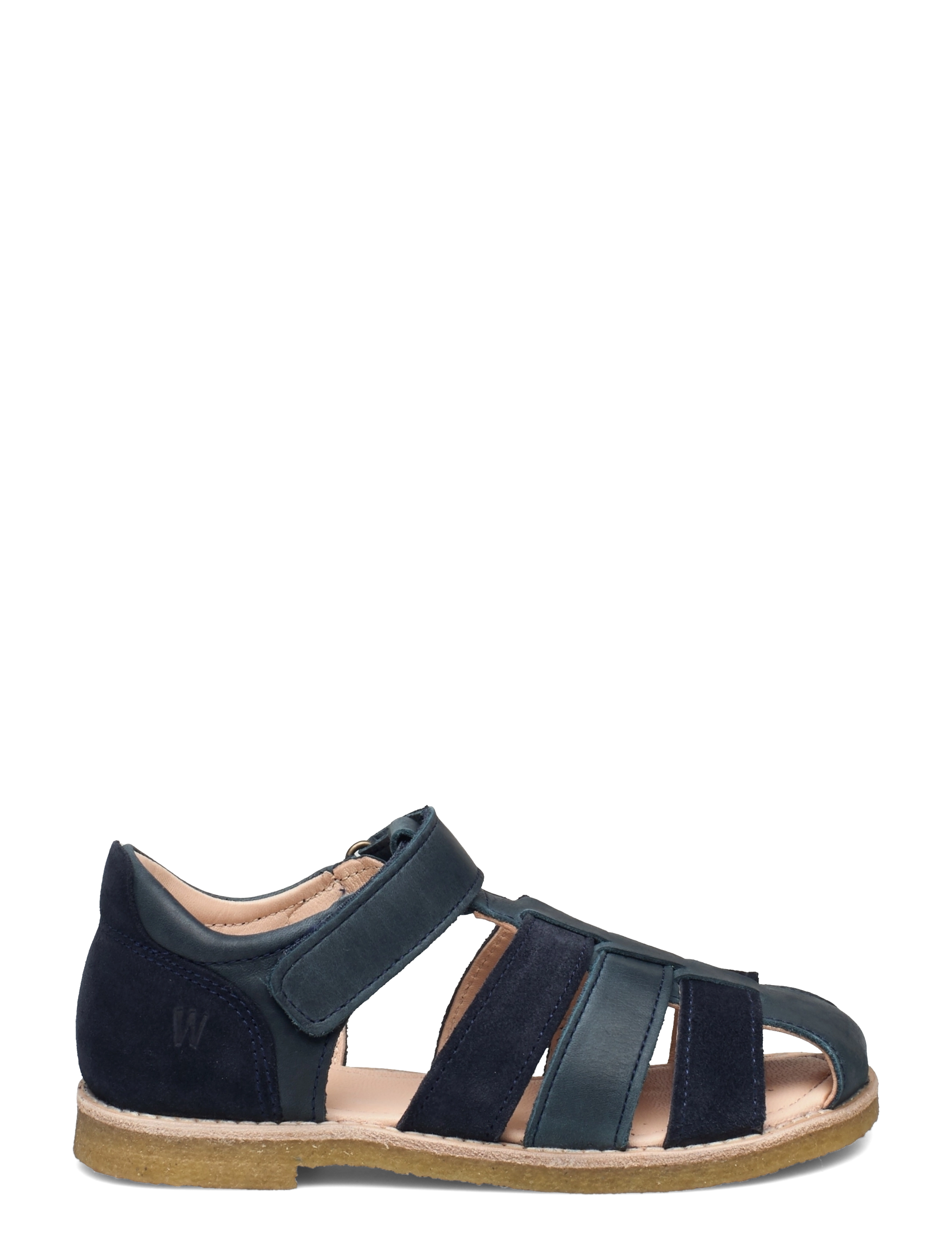 Wheat - Bailey sandal suede stripes - navy - 1