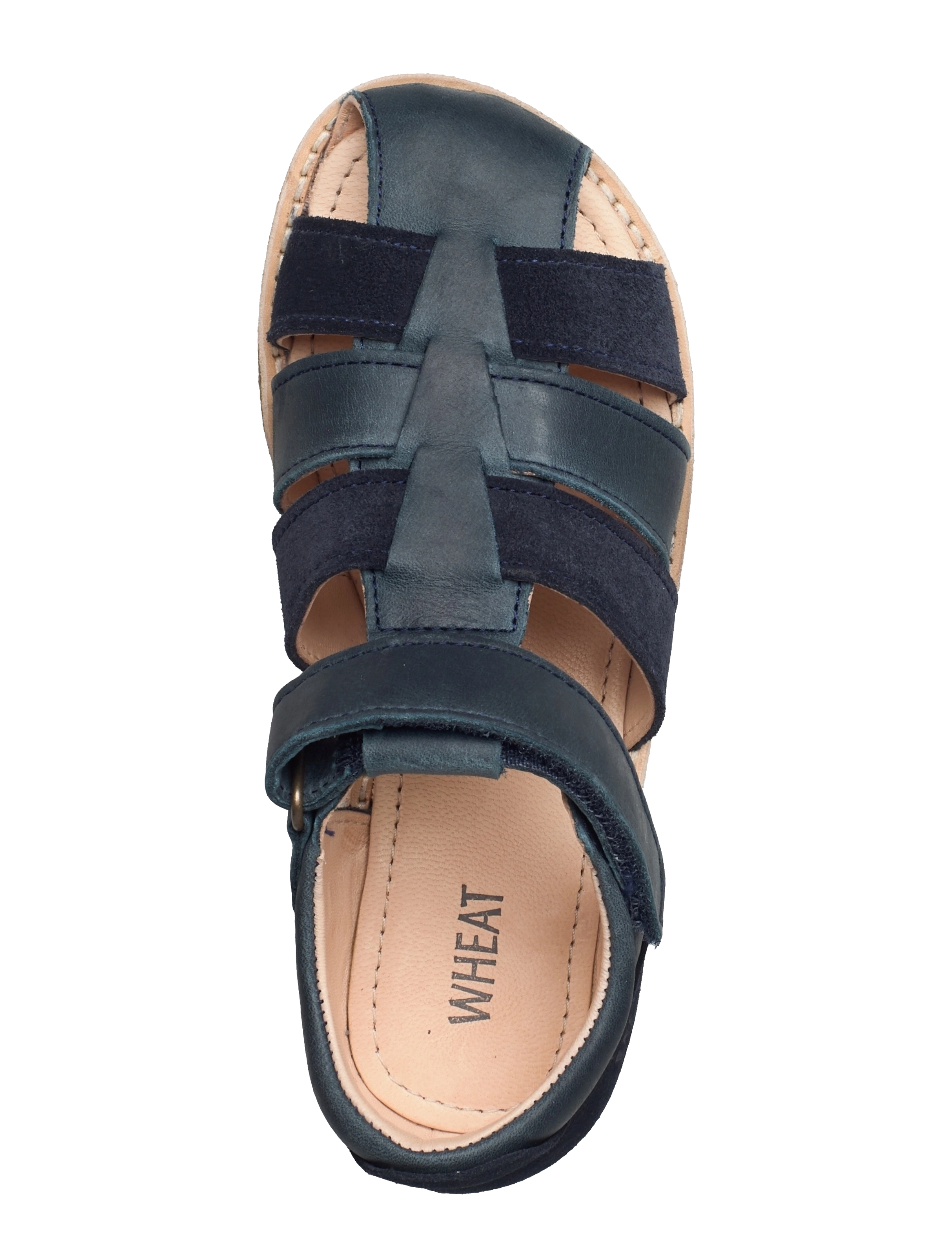Wheat - Bailey sandal suede stripes - navy - 3