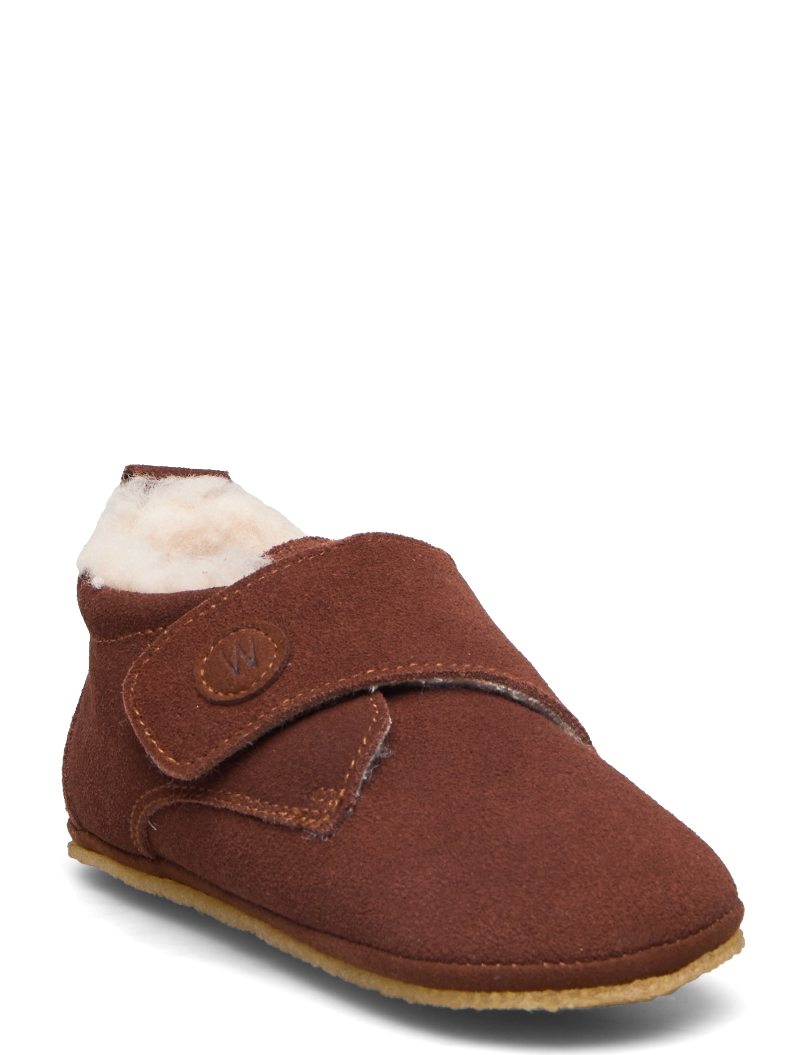Wheat Taj Wool Indoor Shoe, Børn, Baby Uld Sutsko, Brun, Str: 26