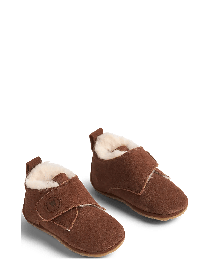 Wheat - Taj Wool Indoor Shoe - sussid - cognac - 1