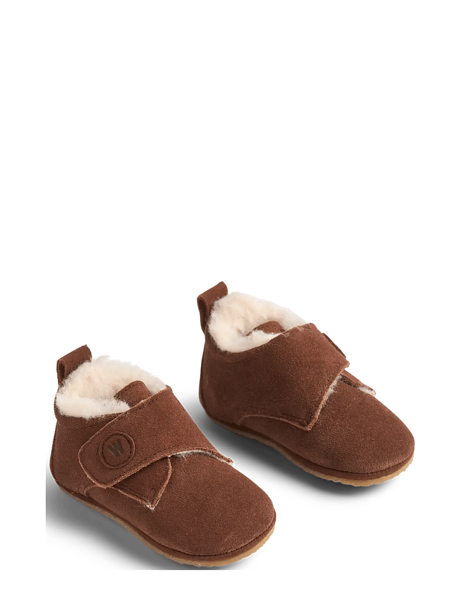 Wheat - Taj Wool Indoor Shoe - sussid - cognac - 1
