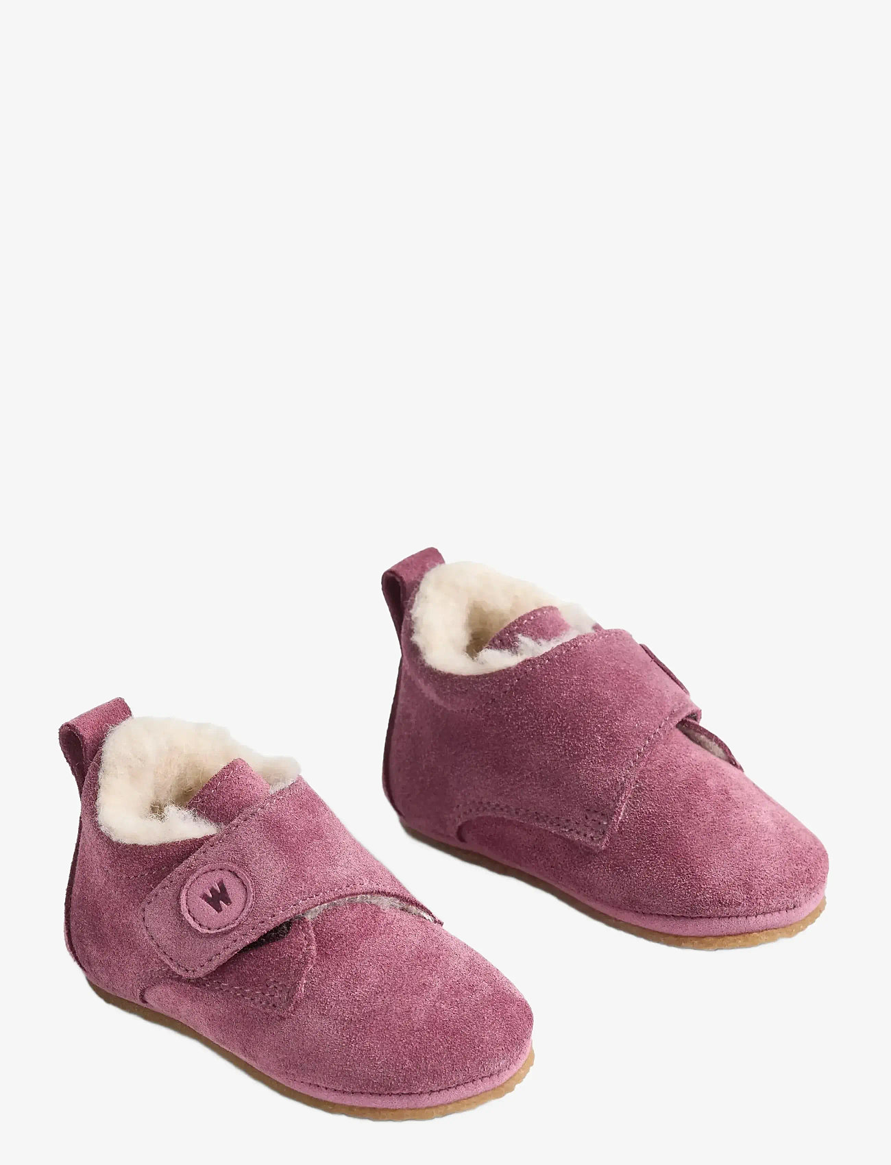 Wheat - Taj Wool Indoor Shoe - hjemmesko - dusty lilac - 0