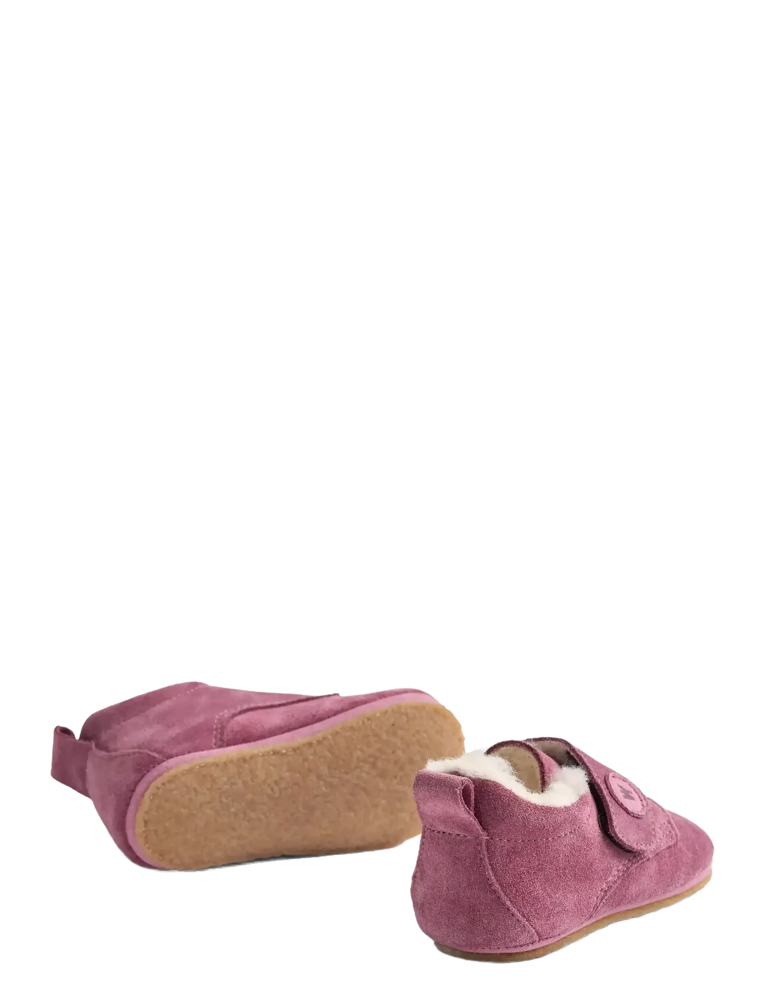 Wheat - Taj Wool Indoor Shoe - hjemmesko - dusty lilac - 2