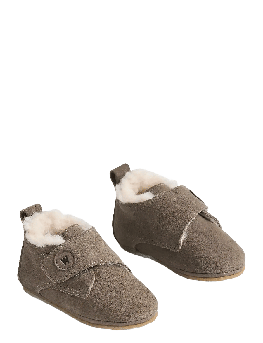 Wheat - Taj Wool Indoor Shoe - hausschuhe - grey stone - 0