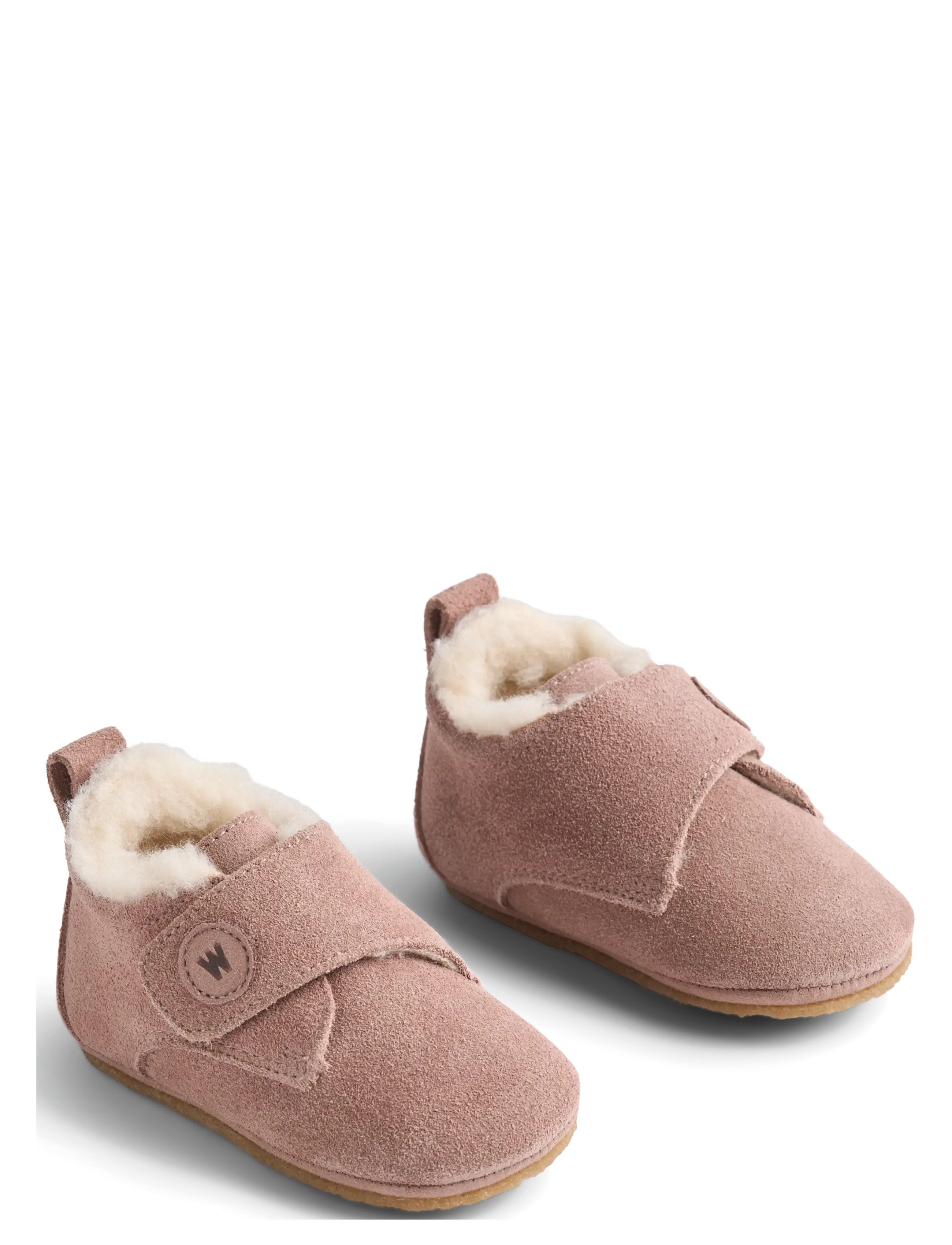 Wheat Taj Wool Indoor Shoe, Børn, Baby Uld Sutsko, Pink, Str: 24