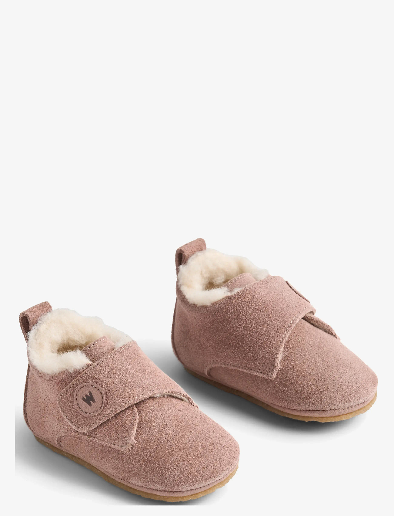 Wheat - Taj Wool Indoor Shoe - hjemmesko - rose powder - 0