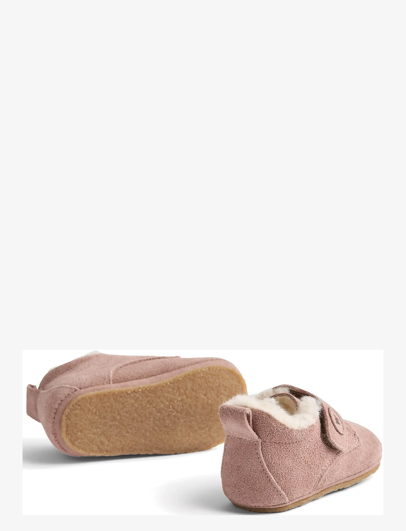 Wheat - Taj Wool Indoor Shoe - hjemmesko - rose powder - 1