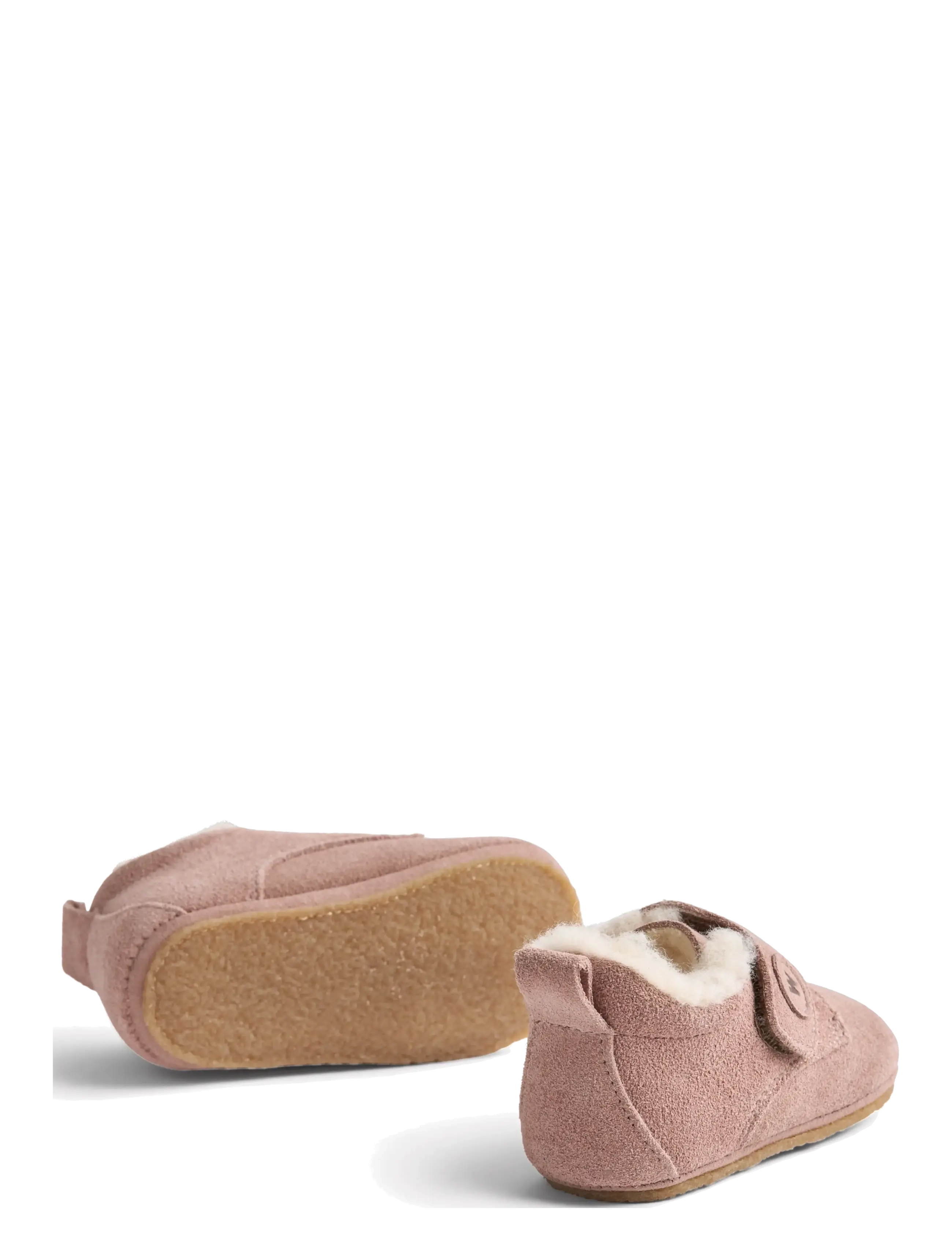 Wheat - Taj Wool Indoor Shoe - hjemmesko - rose powder - 1