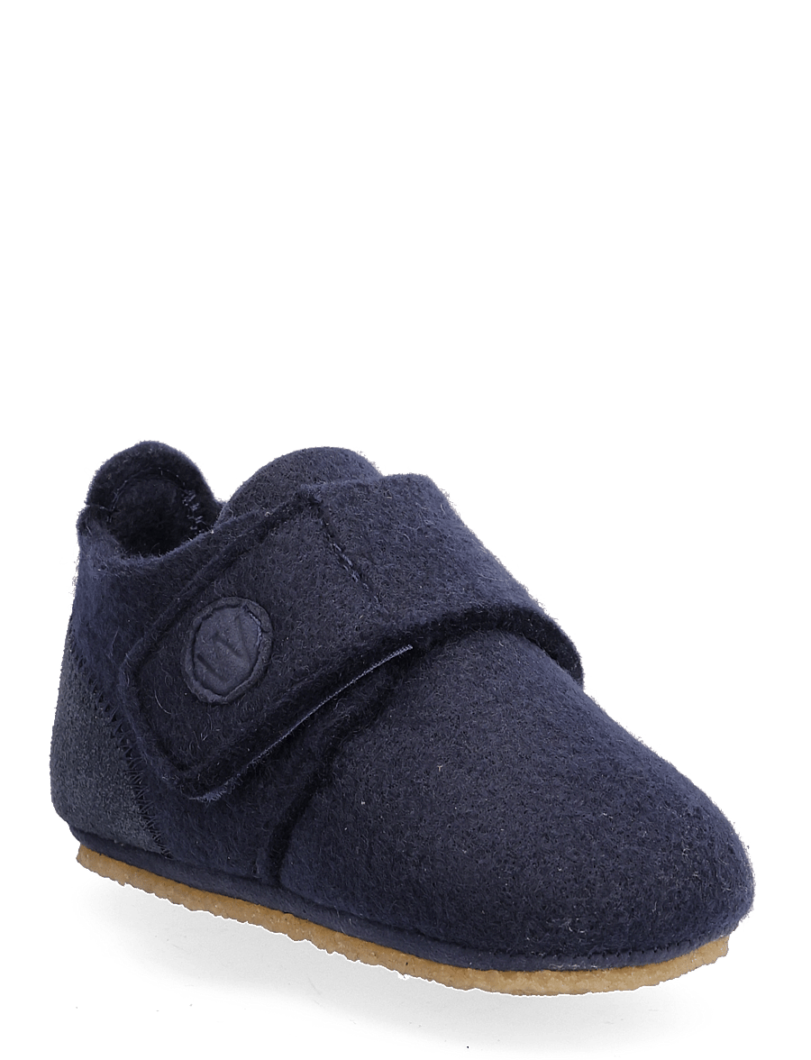Wheat - Marlin Felt Home Shoe - navy - 0
