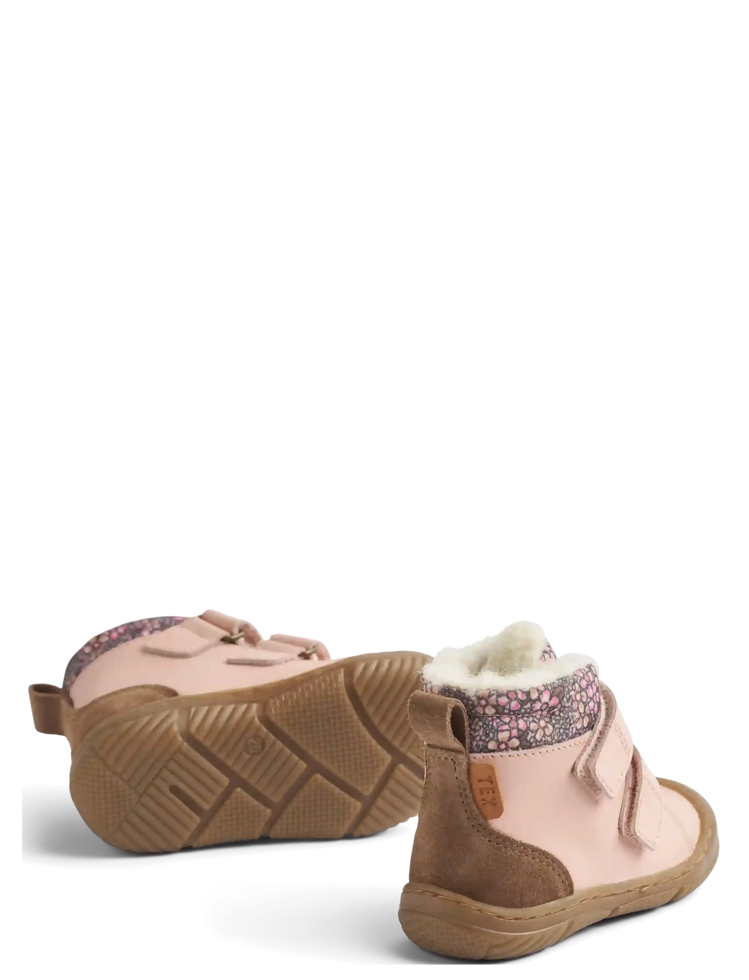 Wheat - Winterboot Snug Tex - pre-walkers - dim rose flowers - 1