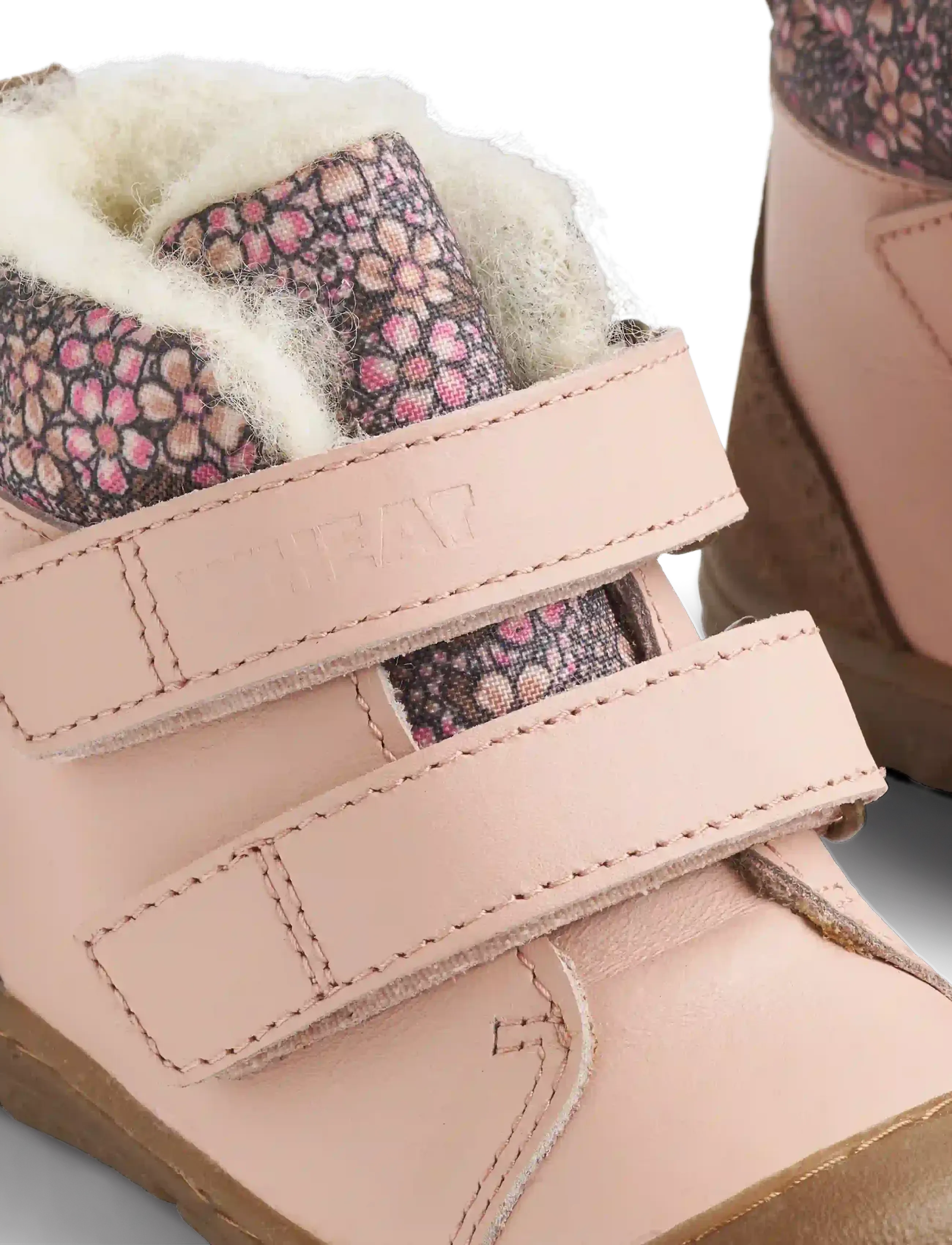 Wheat - Winterboot Snug Tex - pre-walkers - dim rose flowers - 3