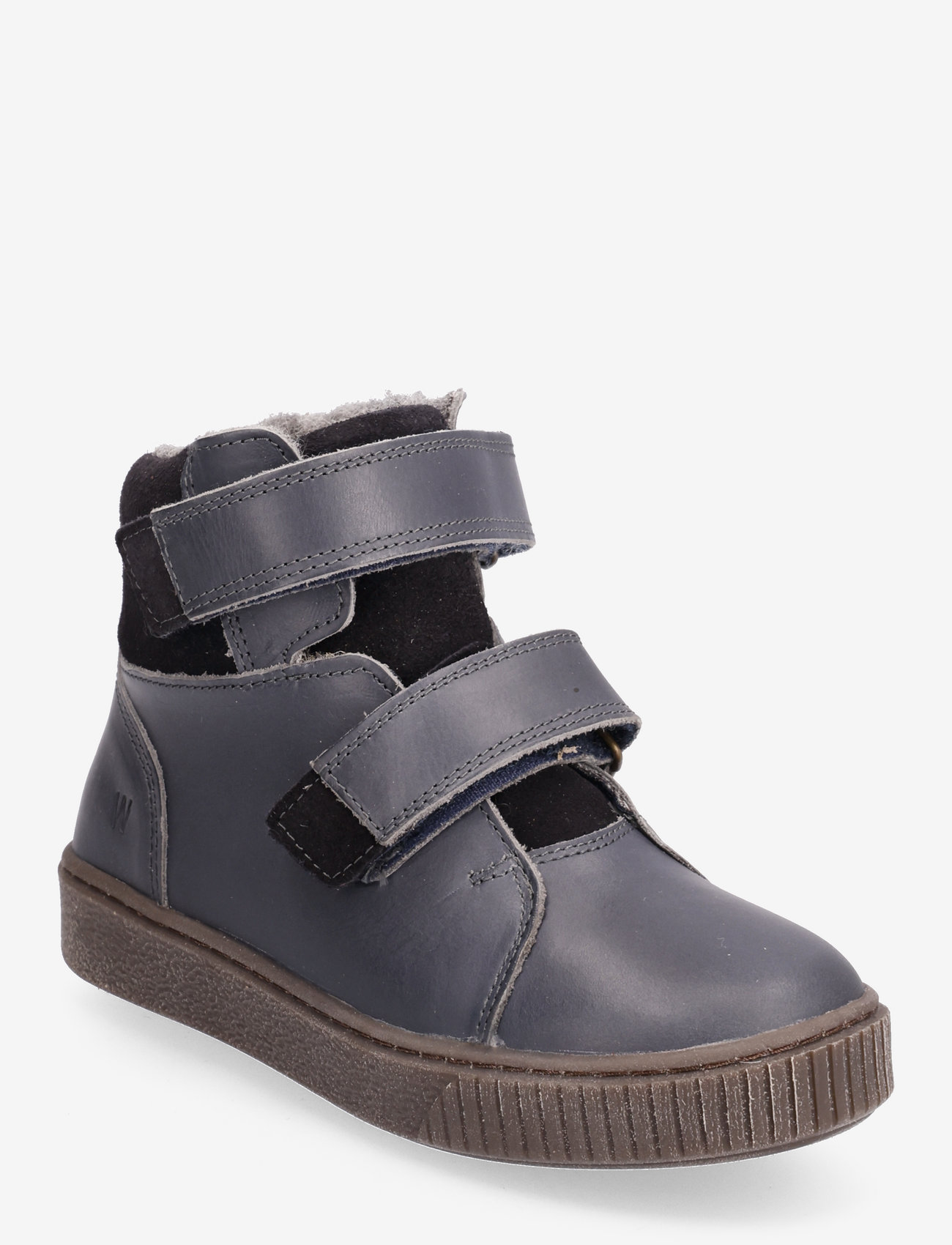 Wheat - Van Velcro Tex Boot - kids - black granite - 0