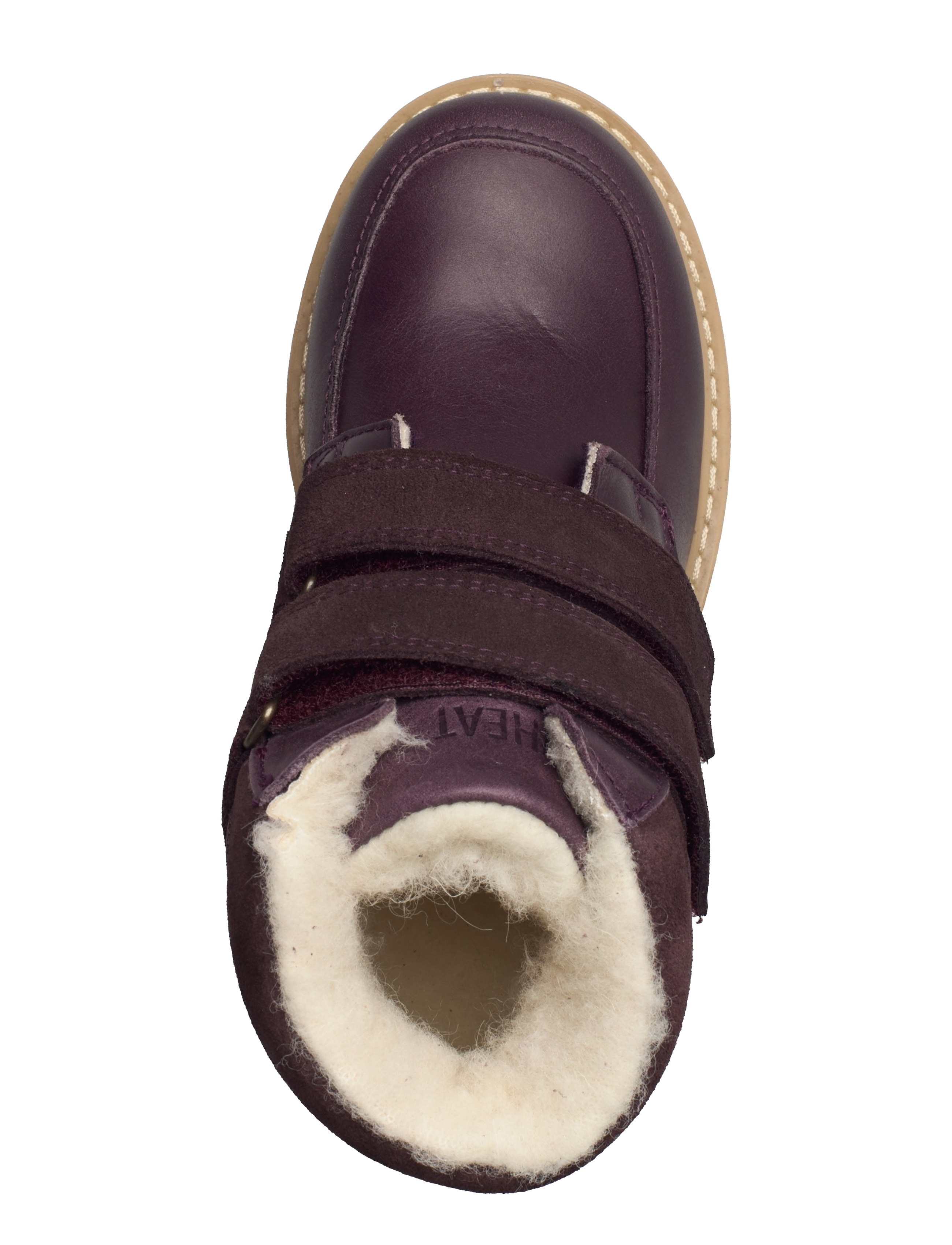 Wheat - Stewie Tex Velcro Leather - eggplant - 3