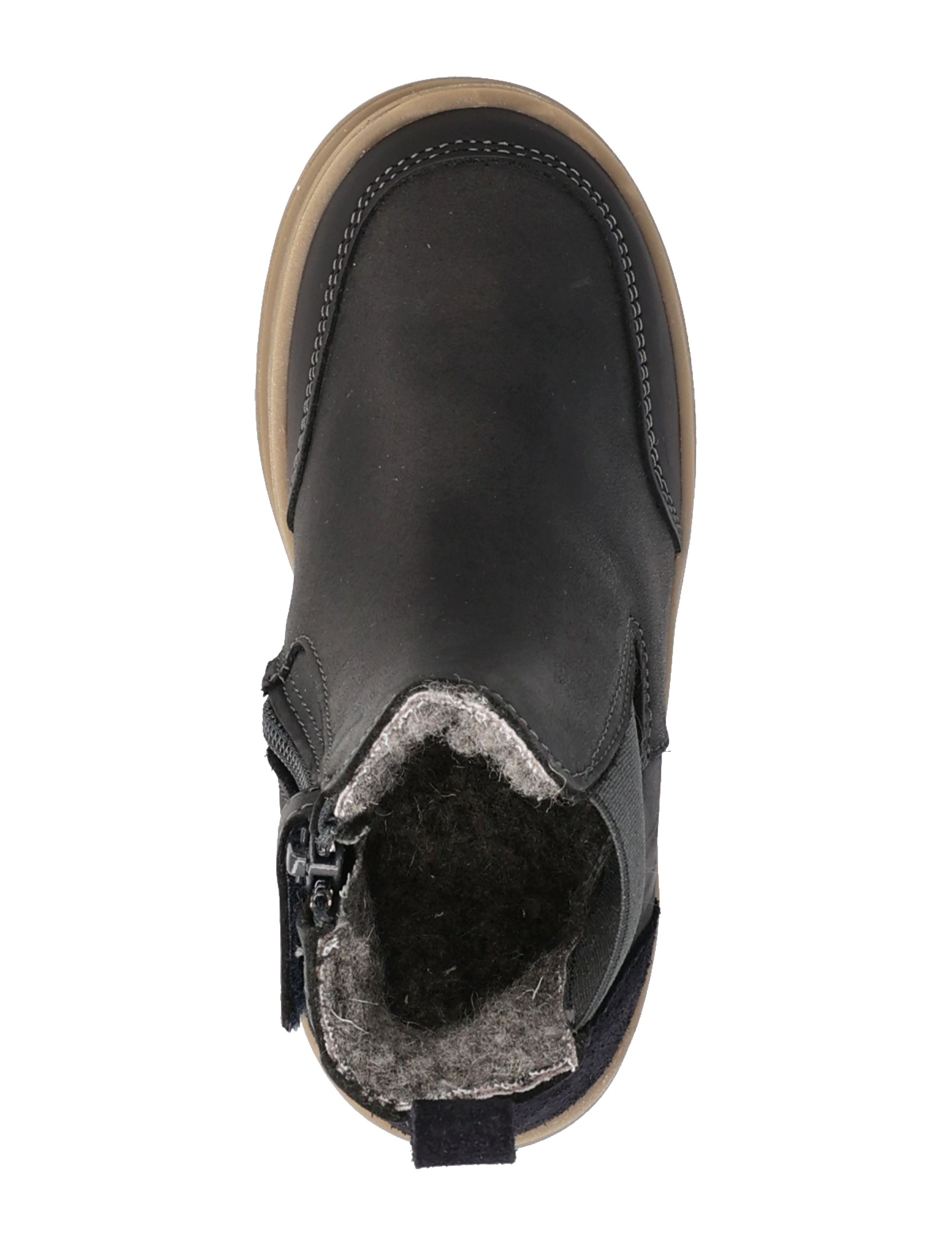Wheat - Benne Elastic Zip Tex - black granite - 3