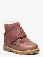 Sigge Print Velcro Boot - DUSTY ROUGE