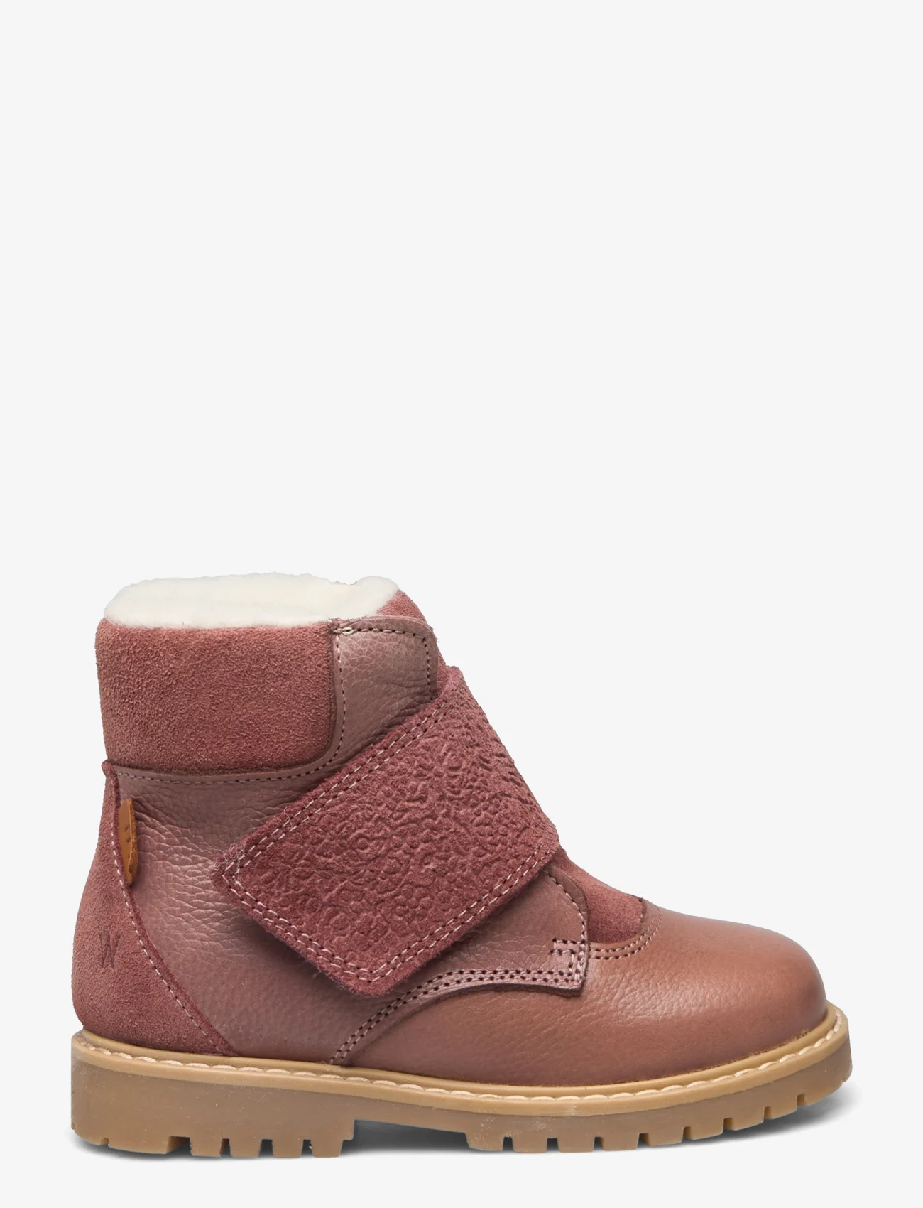 Wheat - Sigge Print Velcro Boot - kids - dusty rouge - 1