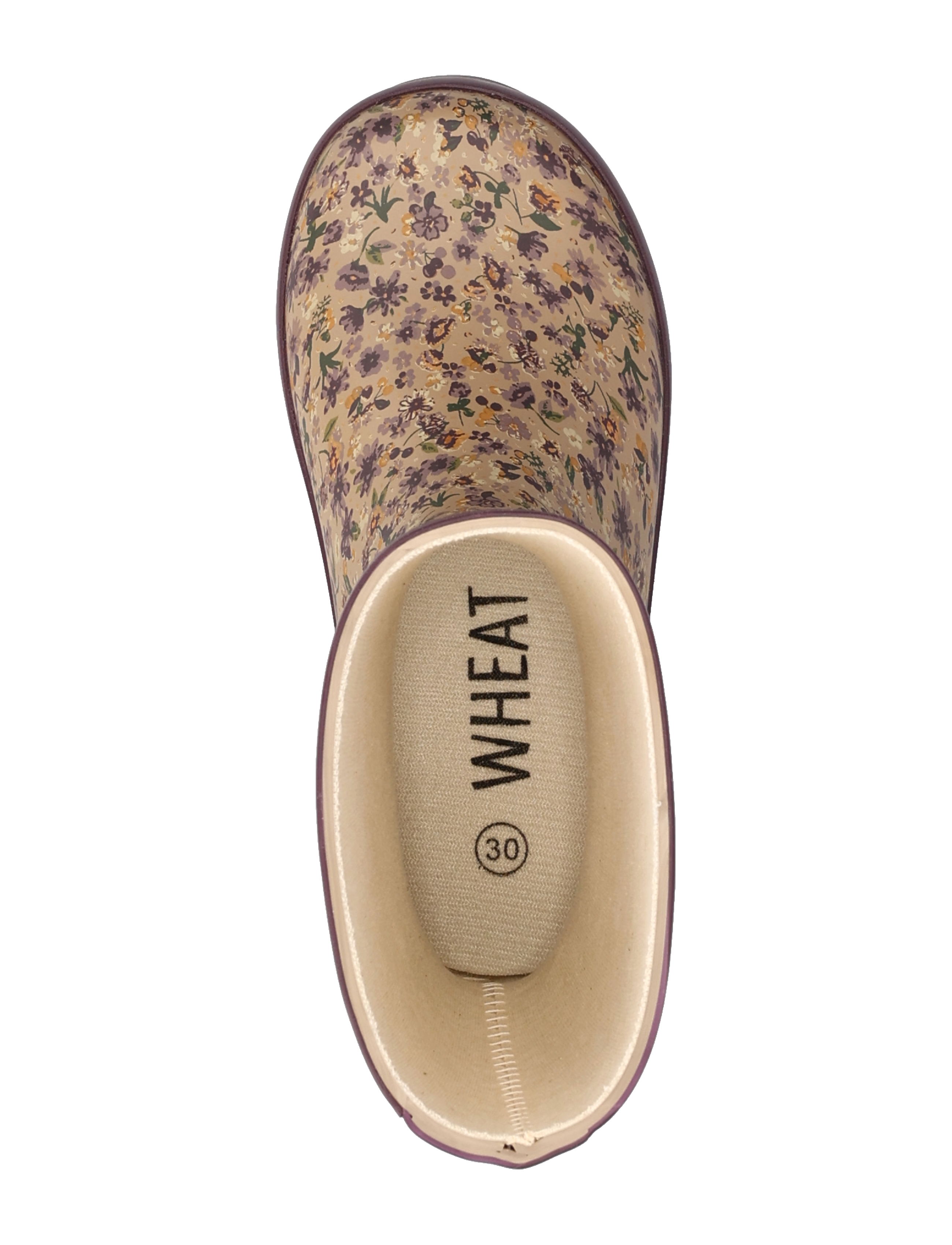 Wheat - Rubber Boot Alpha Print - lilac flowers - 3