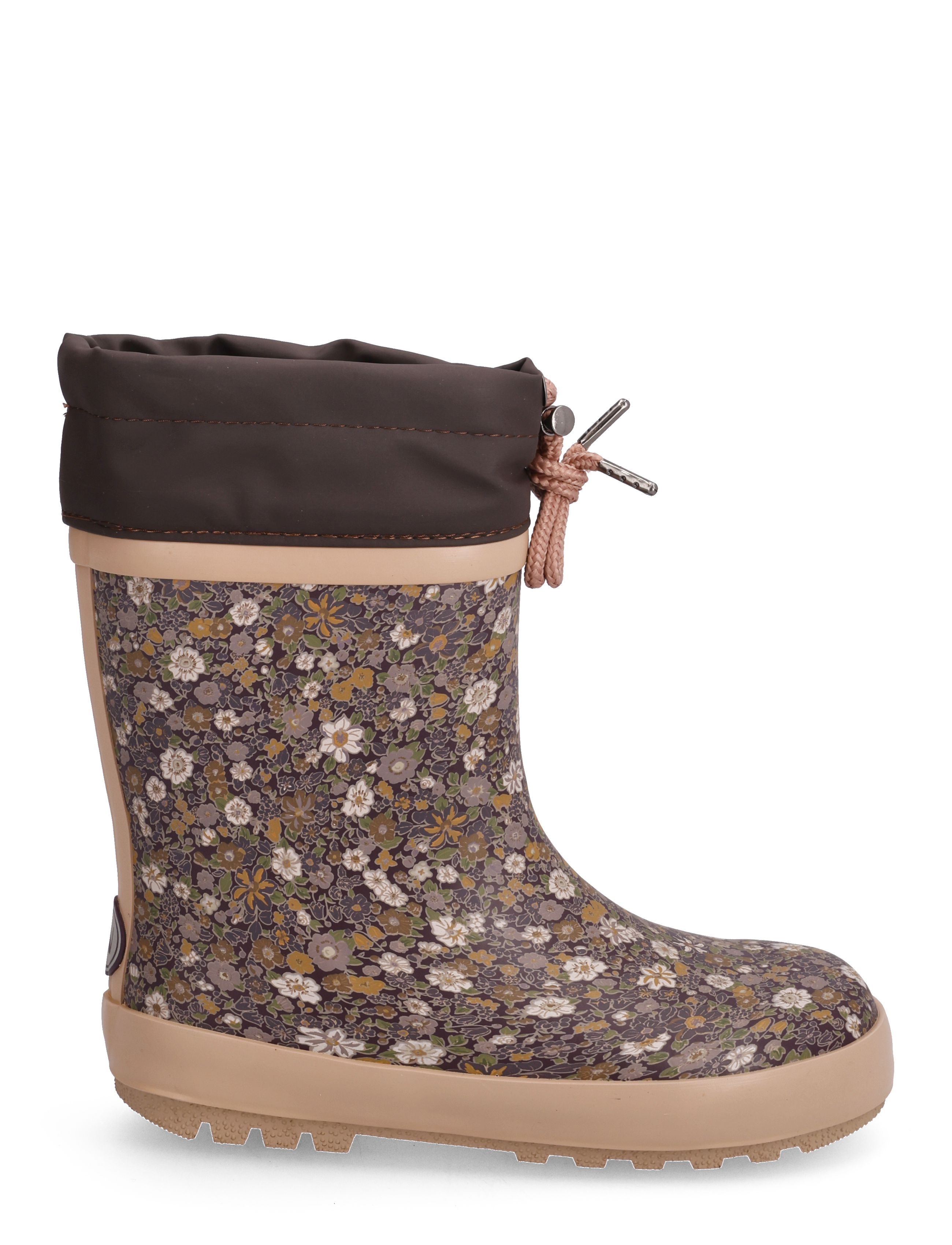 Wheat - Thermo Rubber Boot Print - eggplant flowers - 1