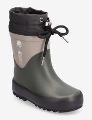 Wheat - Thermo Rubber Boot Solid - gummistøvler med linjer - deep forest - 0