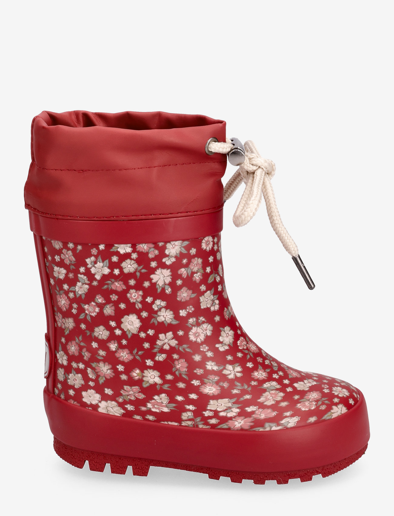 Wheat - Thermo Rubber Boot Print - gummistøvler med linjer - red flowers - 1