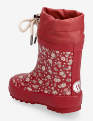 Wheat - Thermo Rubber Boot Print - gummistøvler med linjer - red flowers - 2