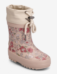 Wheat - Thermo Rubber Boot Print - lined rubberboots - rose dust flowers - 0