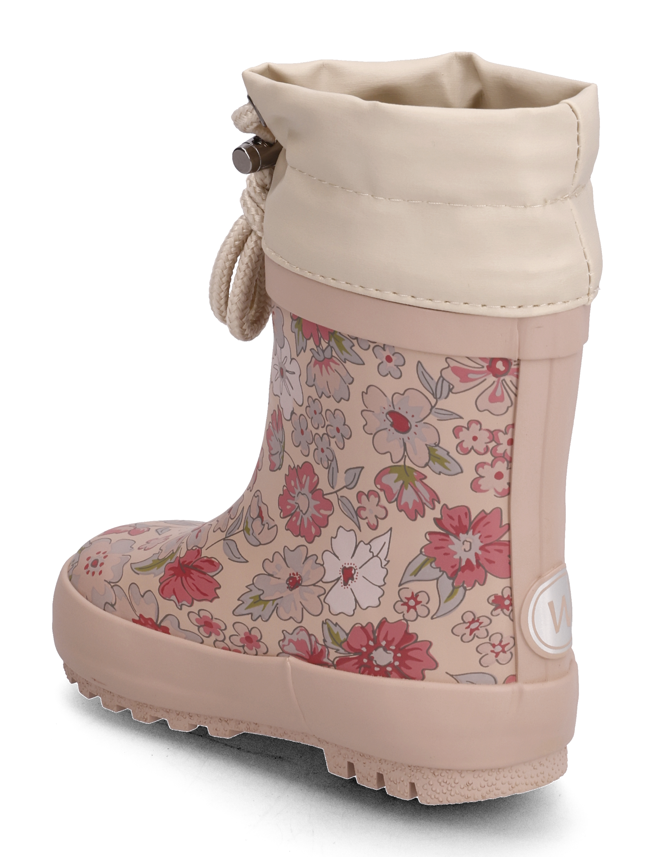 Wheat - Thermo Rubber Boot Print - rose dust flowers - 2