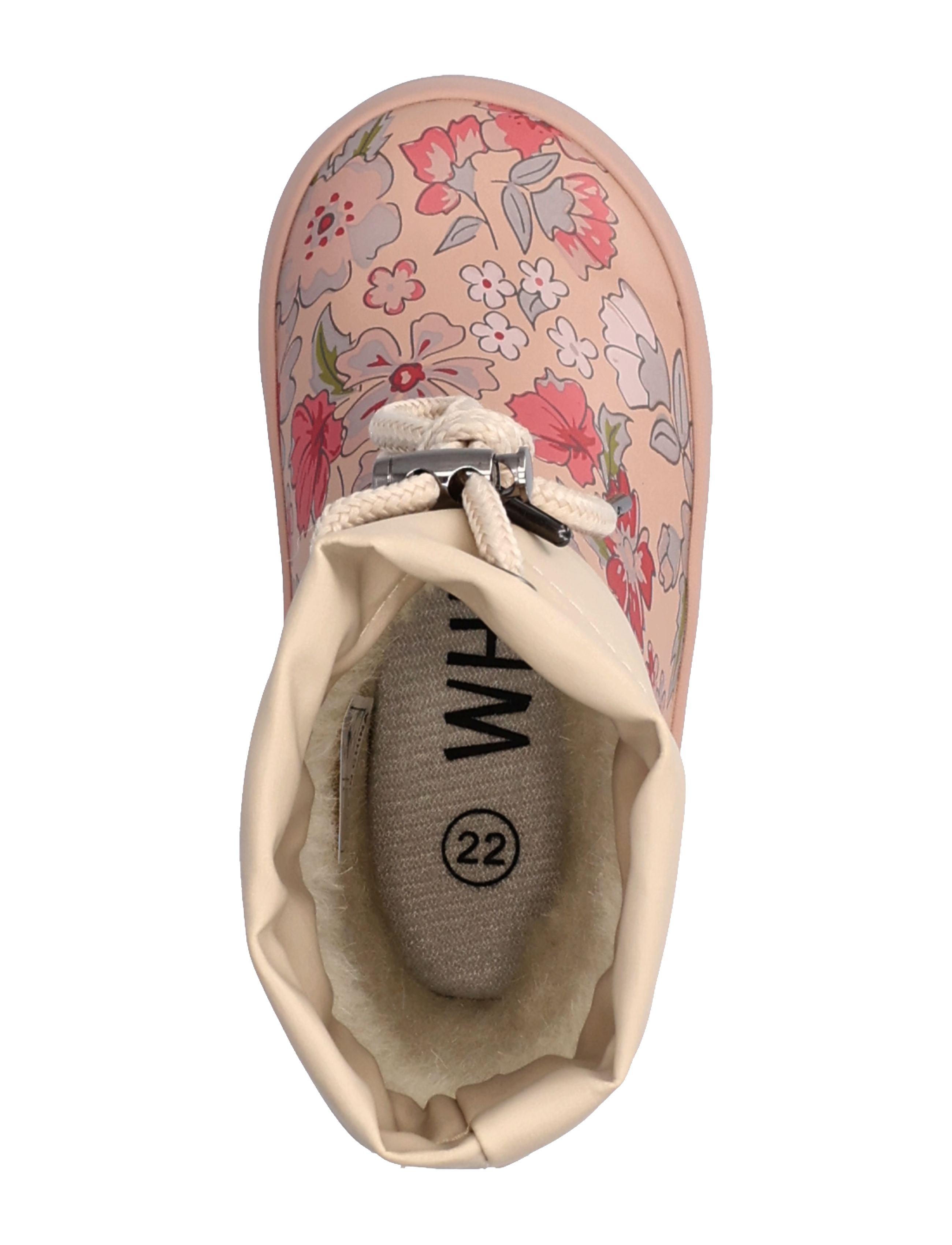 Wheat - Thermo Rubber Boot Print - rose dust flowers - 3