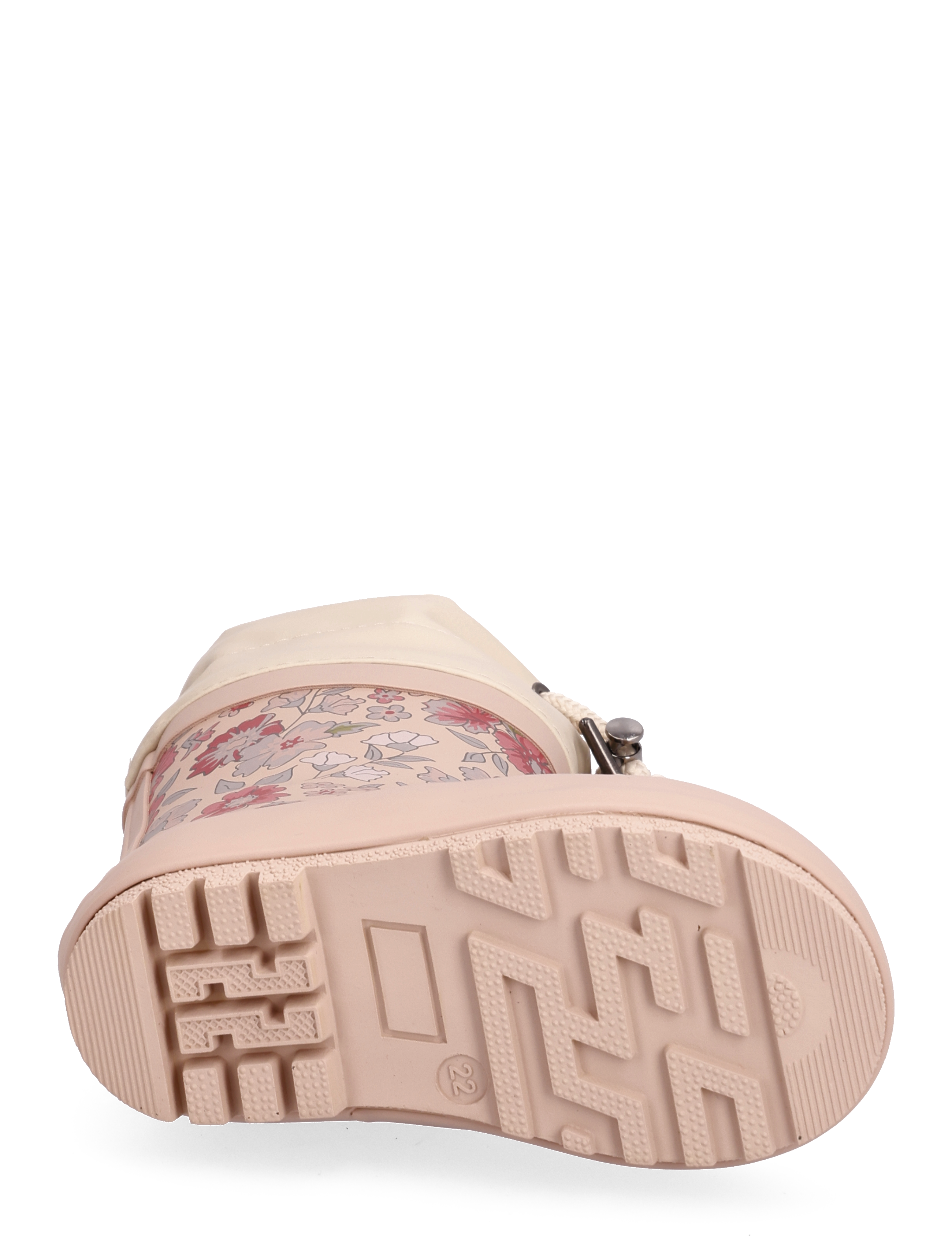 Wheat - Thermo Rubber Boot Print - rose dust flowers - 4
