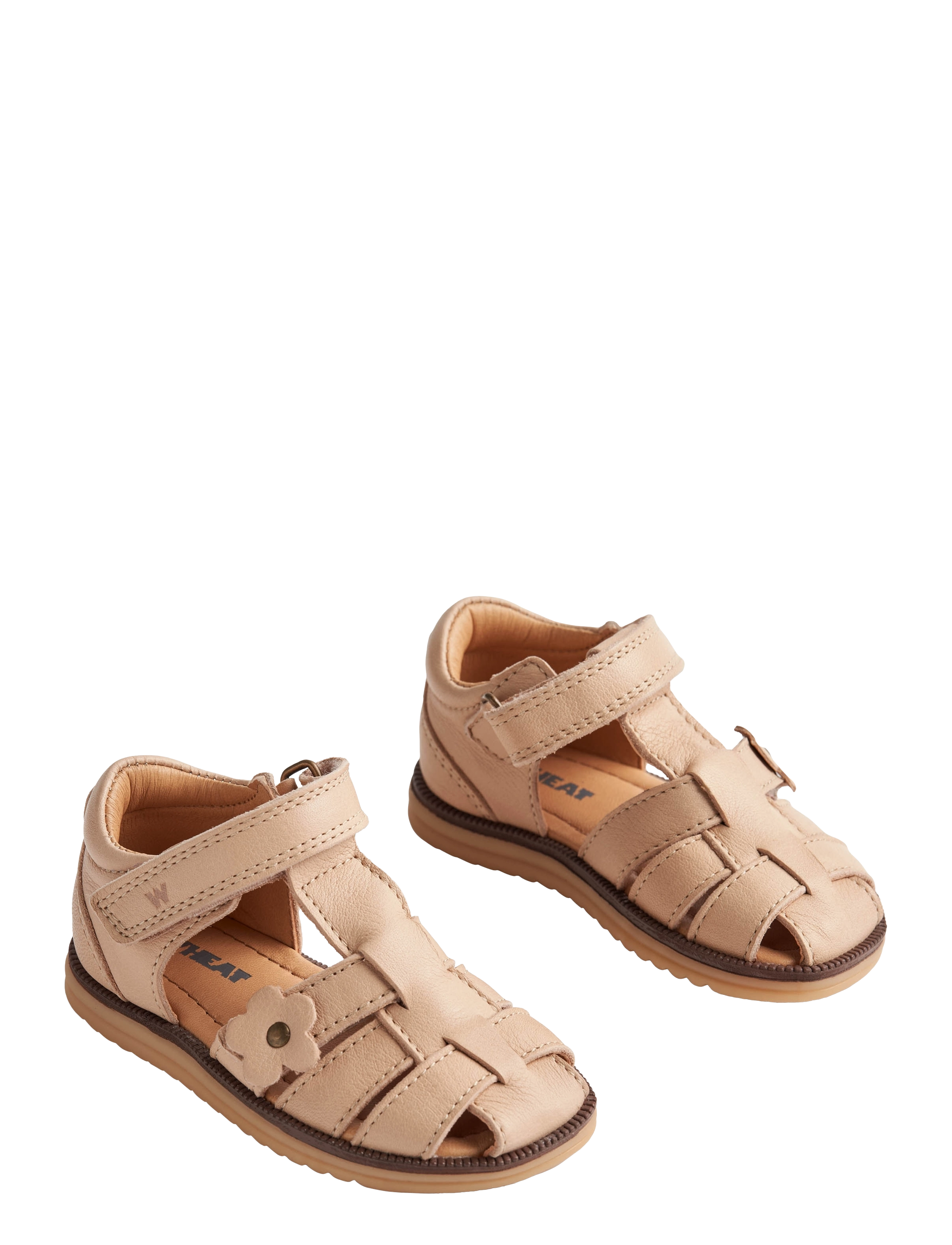 Wheat Sandal Closed Toe Sky Flower - Sko - BEIGE ROSE / pink/rose