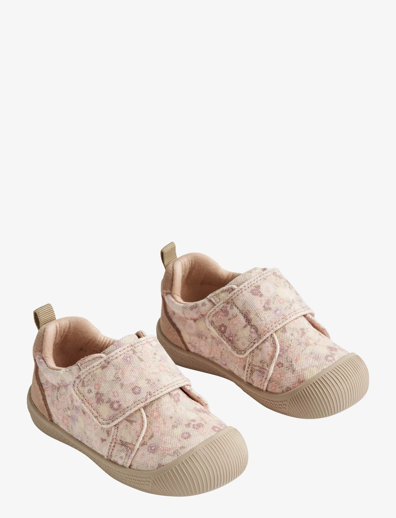 Wheat - Prewalker Velcro Kei Print - apavi bērniem, kuri vēl nestaigā - clam multi flowers - 0
