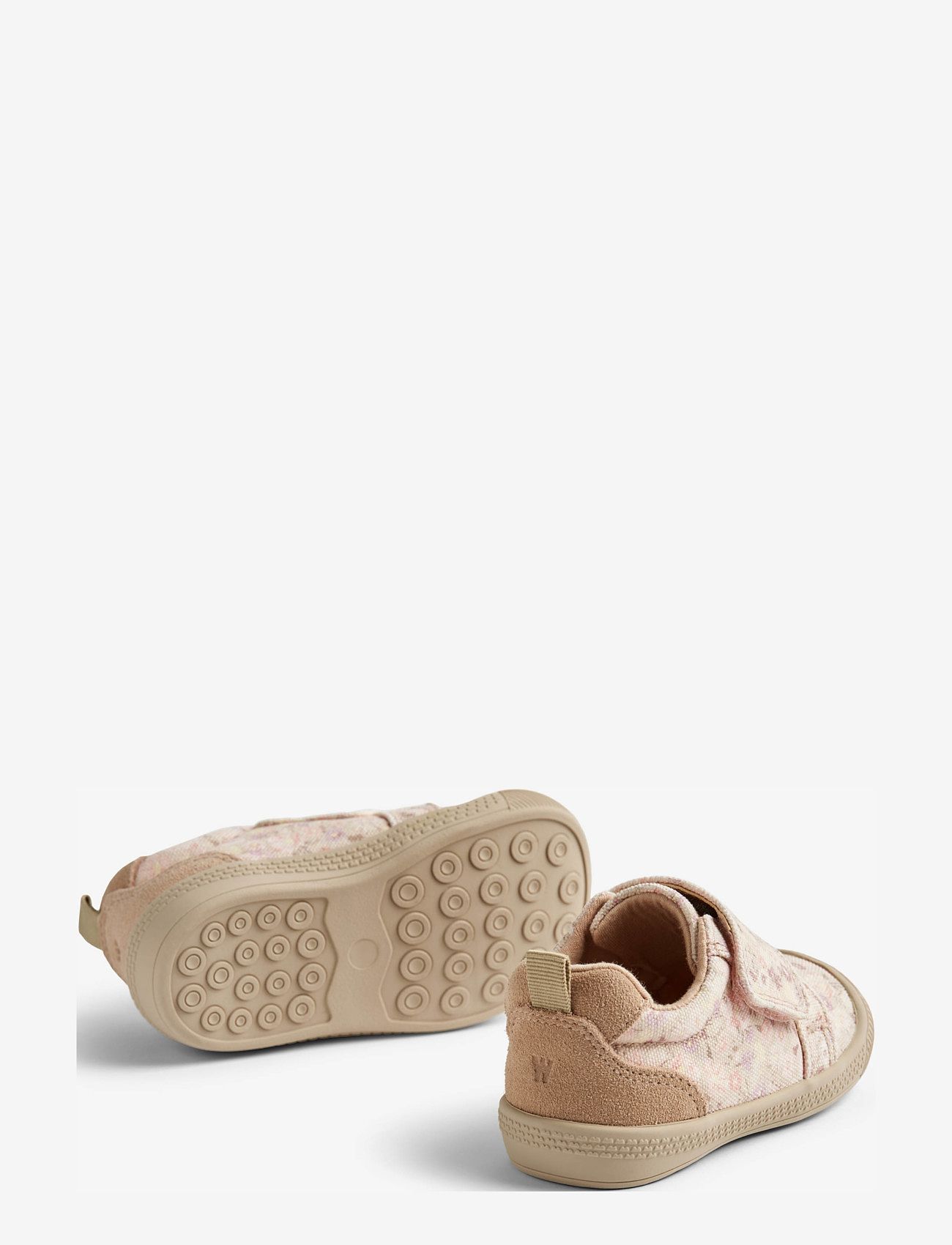 Wheat - Prewalker Velcro Kei Print - clam multi flowers - 1