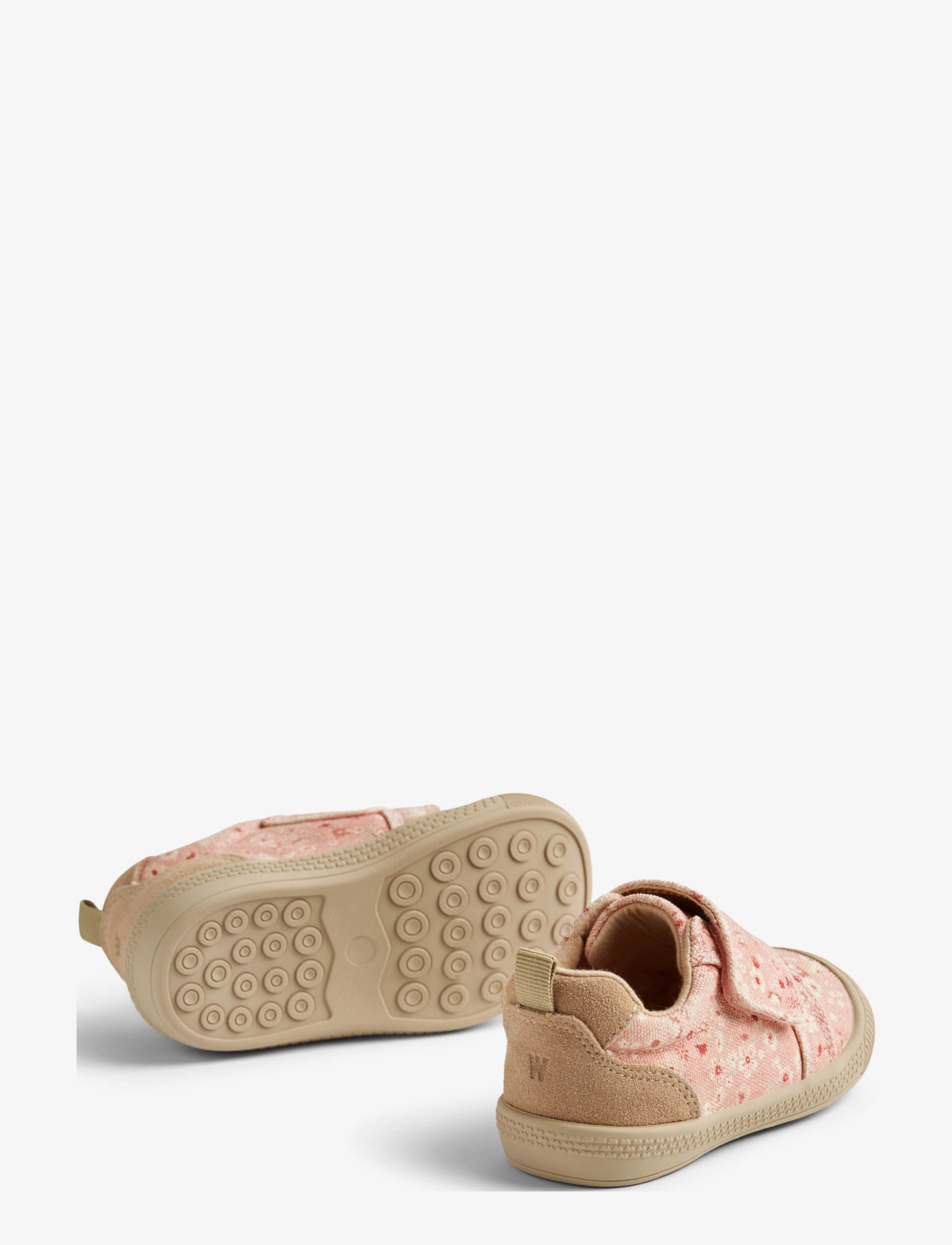 Wheat - Prewalker Velcro Kei Print - rosette flowers - 1