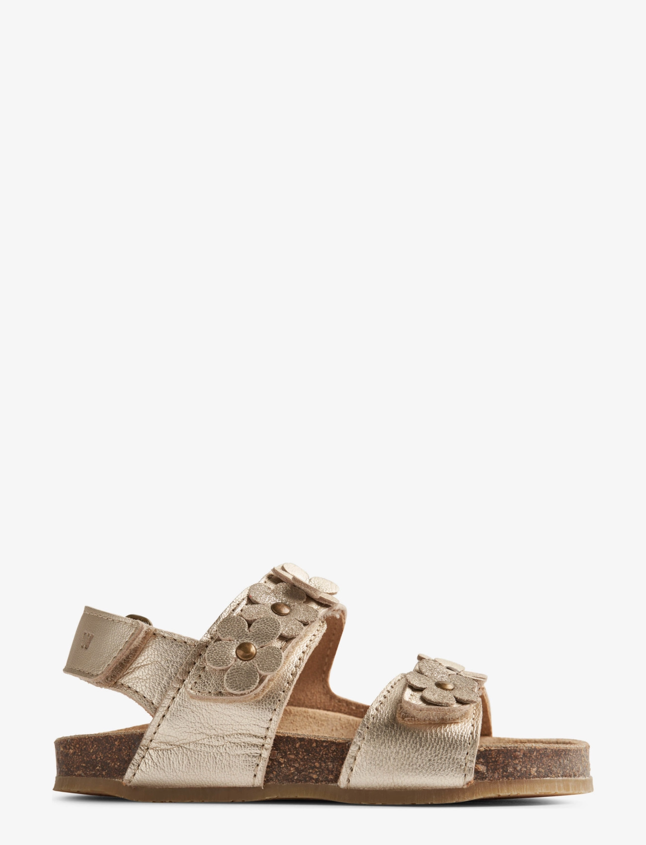Wheat - Sandal Cork Open Toe Clare Flowers - light gold - 2