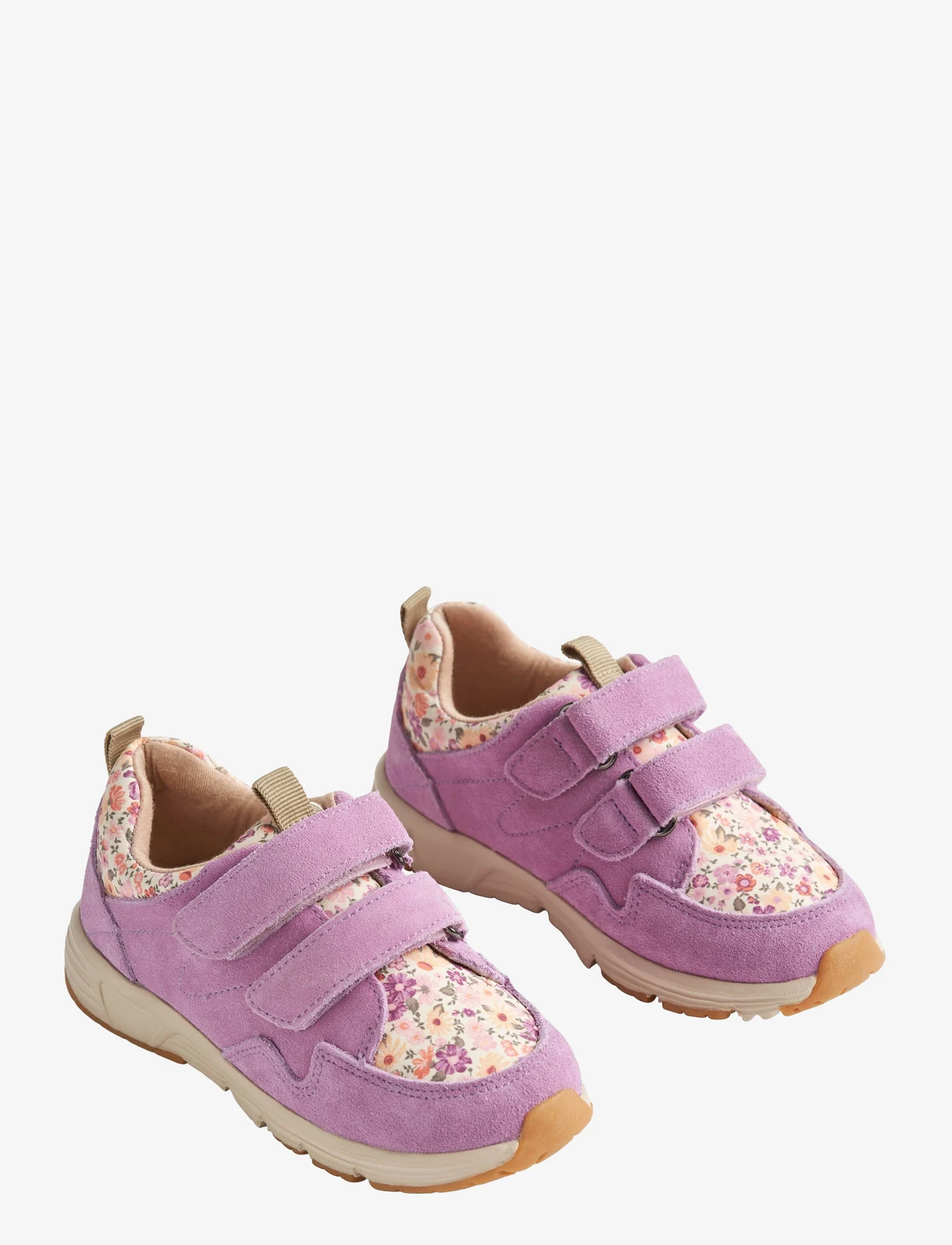 Wheat - Sneaker Double Velcro Toney Print - gode sommertilbud - spring lilac - 0