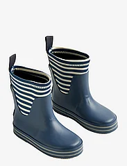 Wheat - Rubber Boot Print Mist - vuorittomat kumisaappaat - indigo stripe - 0
