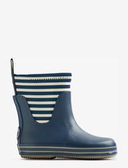 Wheat - Rubber Boot Print Mist - gummistøvler uden for - indigo stripe - 2