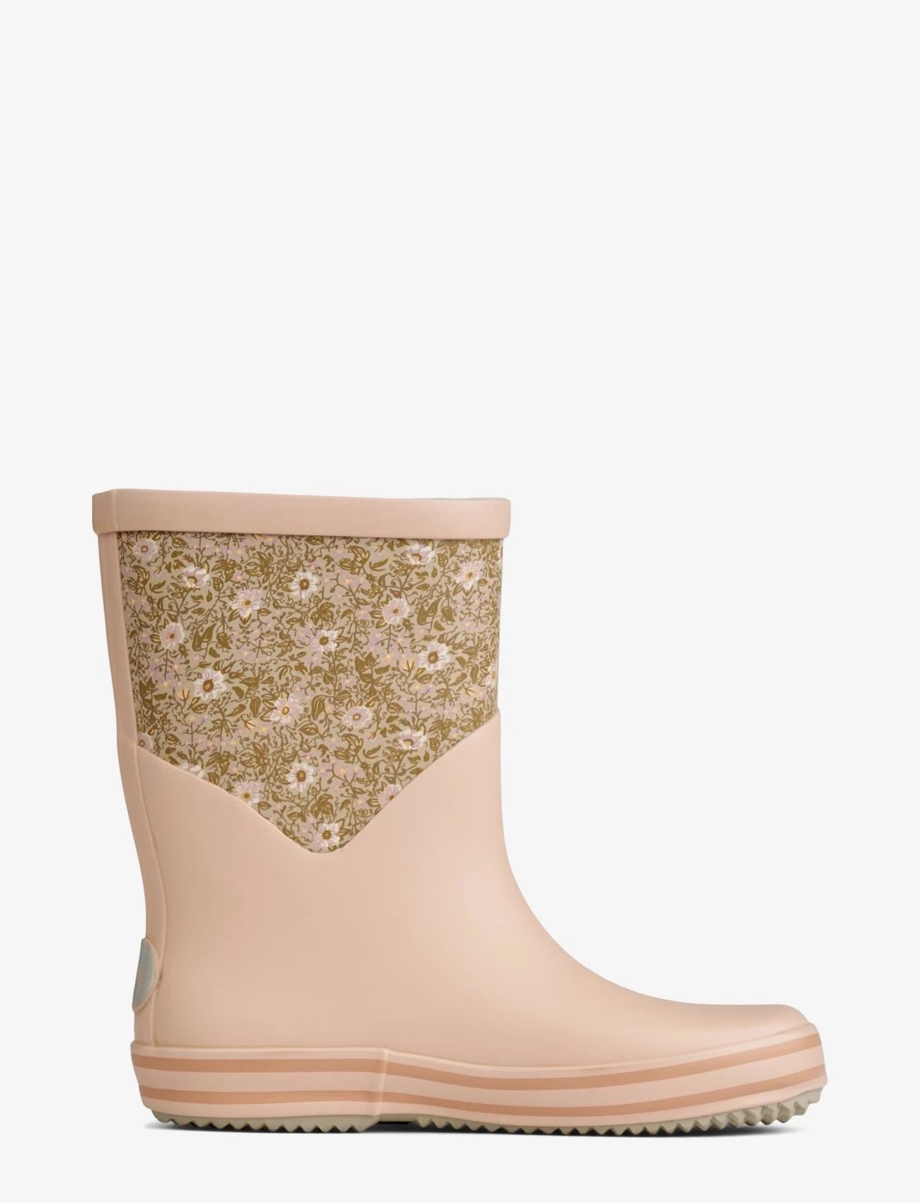 Wheat - Juno Rubber Boot Print - pale lilac flowers - 1