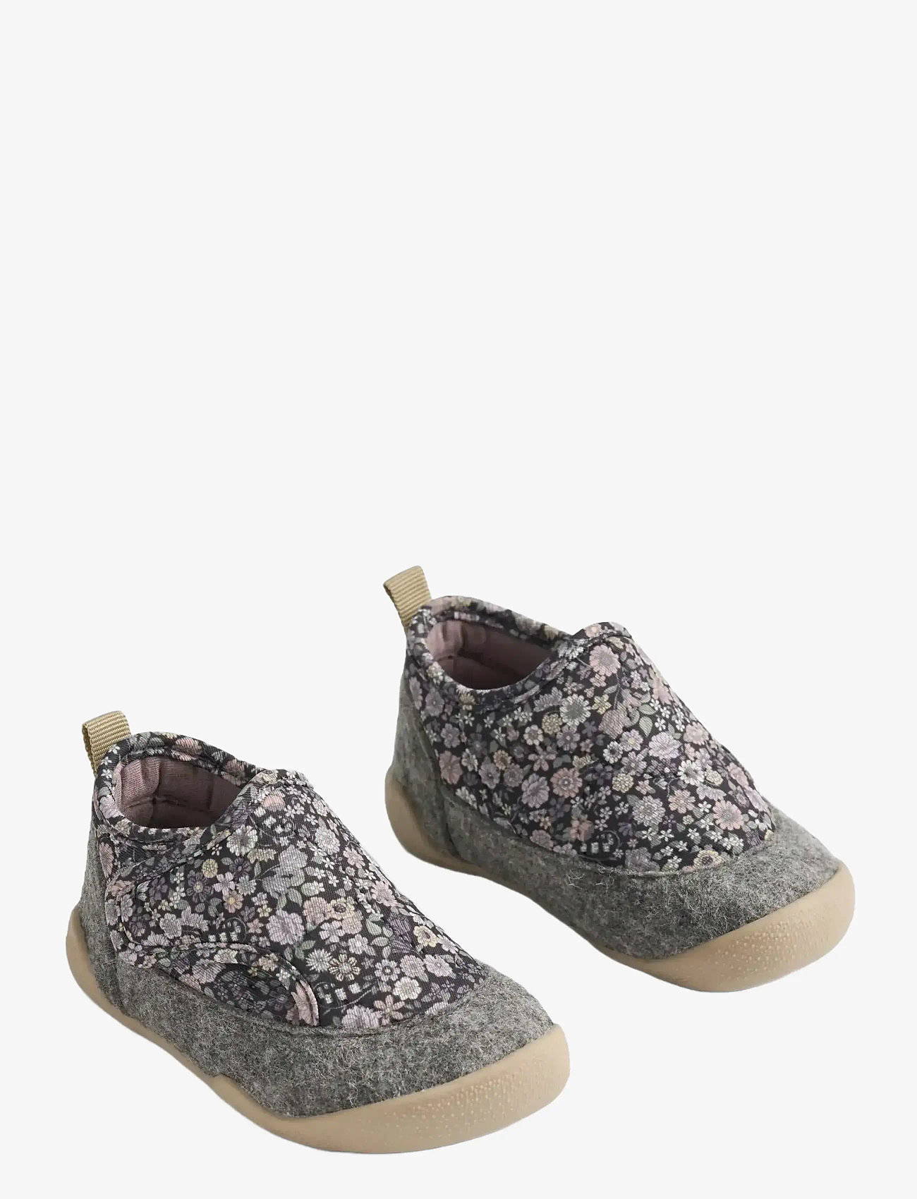 Wheat - Indoor Shoe Mulle - hjemmesko - black sea flowers - 0