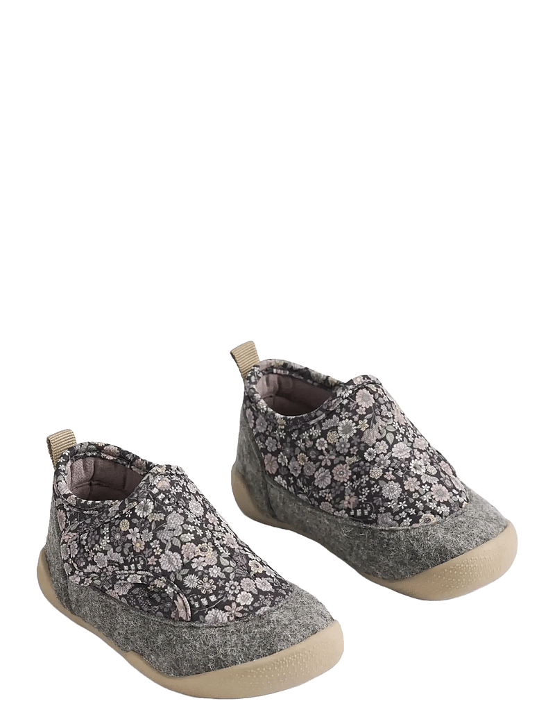 Wheat - Indoor Shoe Mulle - hjemmesko - black sea flowers - 0