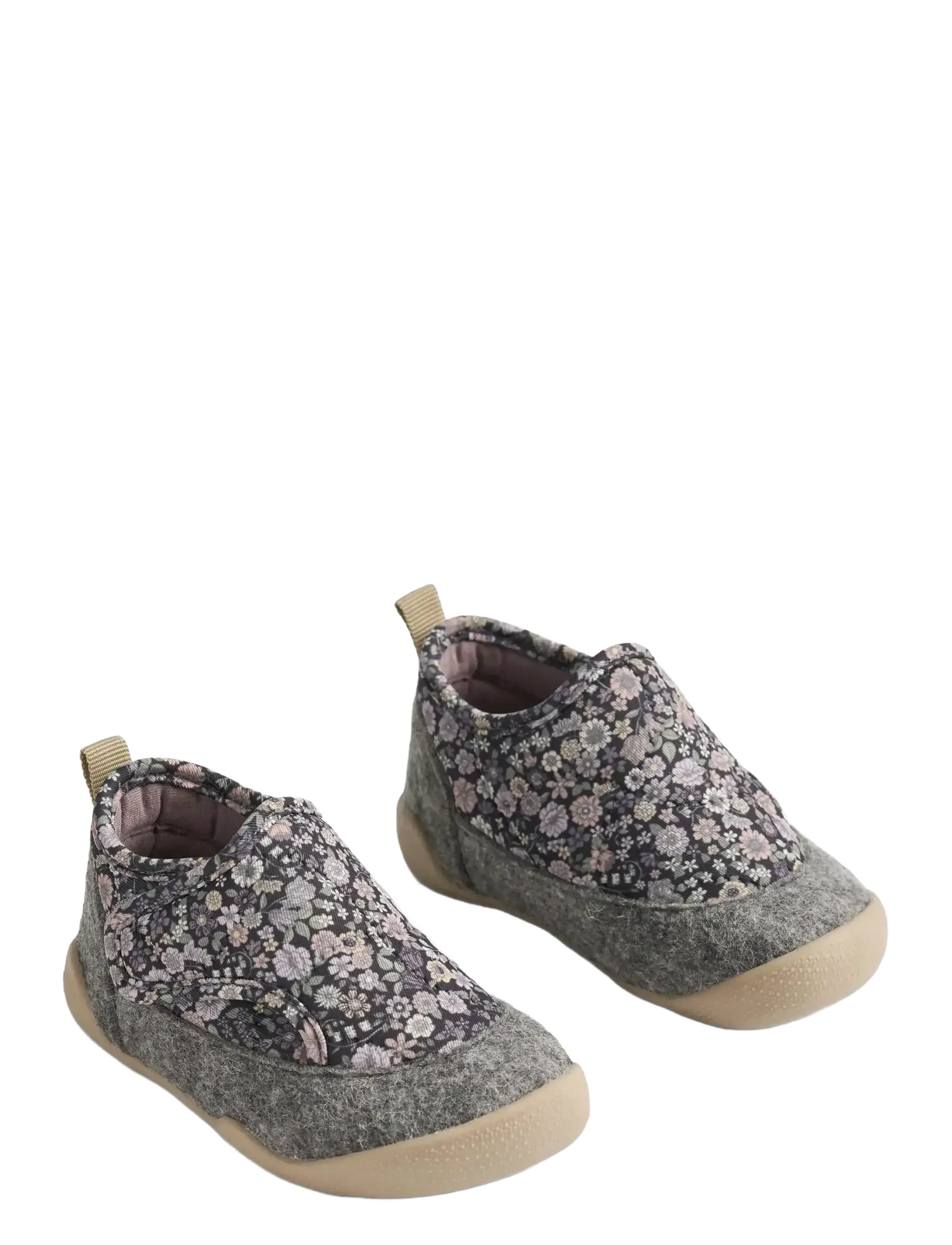 Wheat Indoor Shoe Mulle - Schuhe - BLACK SEA FLOWERS / grey