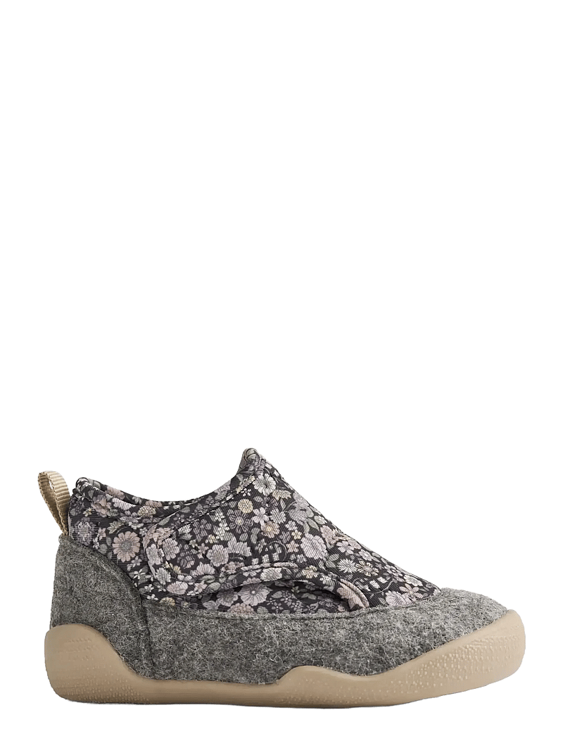 Wheat - Indoor Shoe Mulle - hjemmesko - black sea flowers - 1