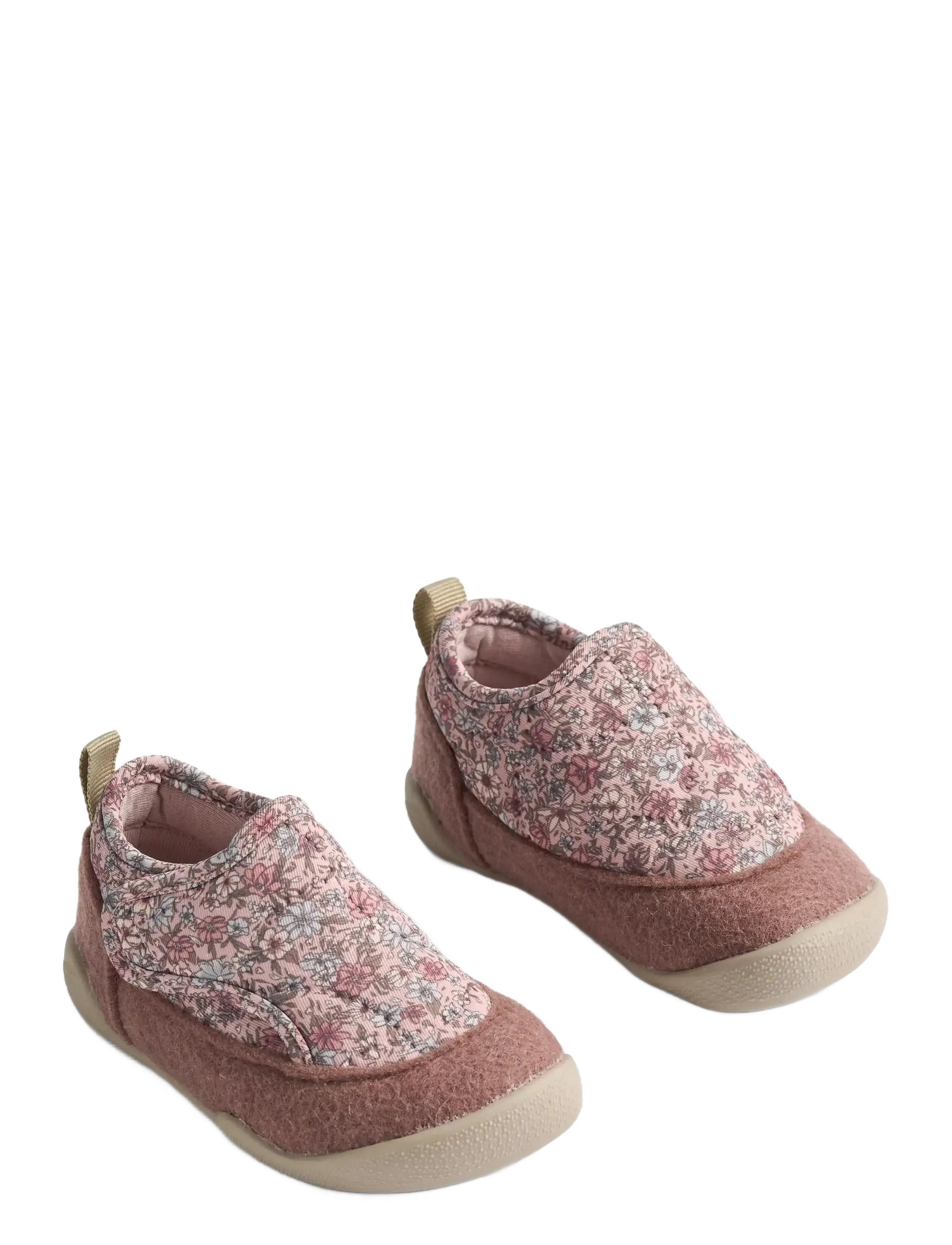 Wheat Indoor Shoe Mulle - Hjemmesko - SOFT LAVENDER FLOWERS / pink/rose