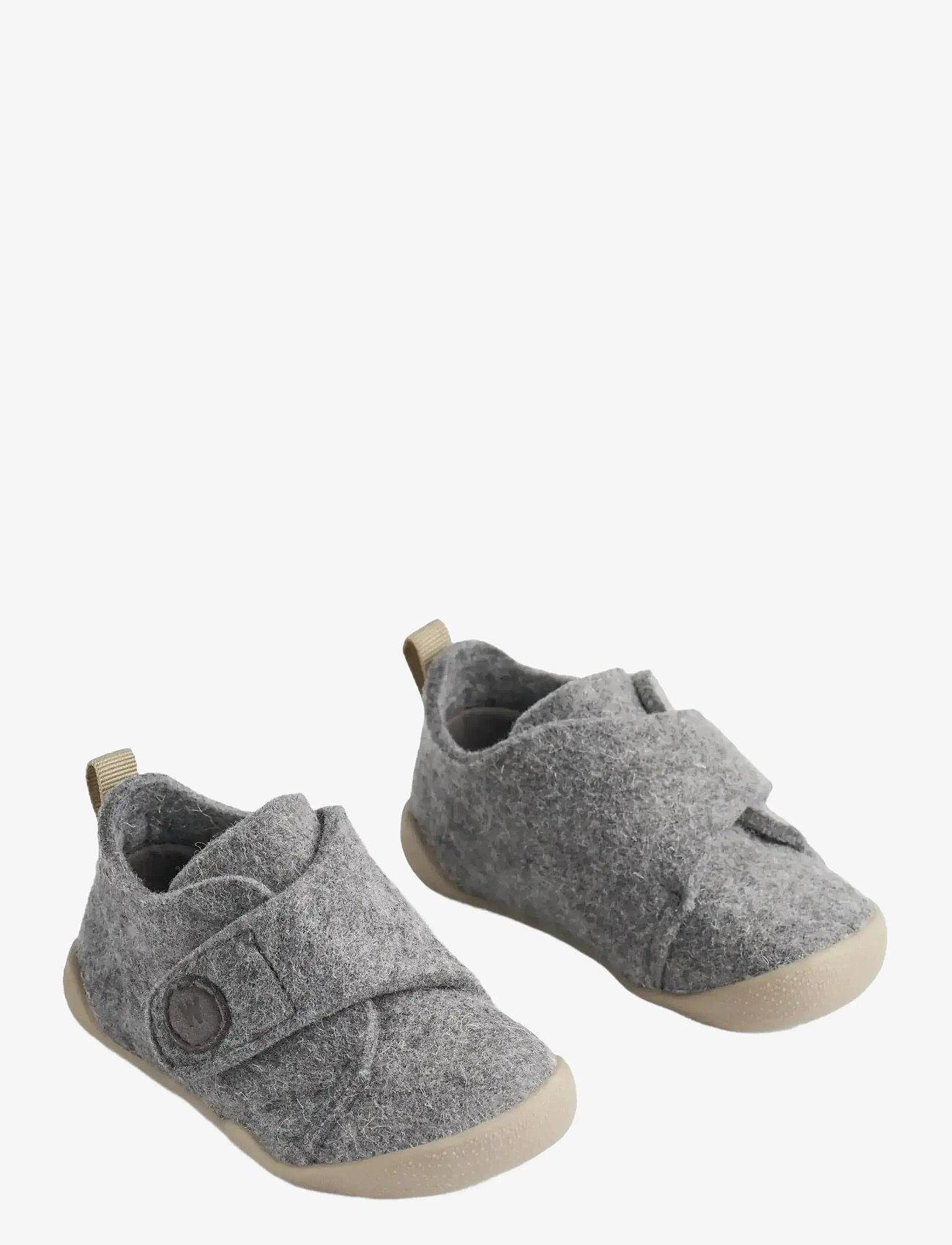 Wheat - Indoor Shoe Fleecy - hjemmesko - grey - 0