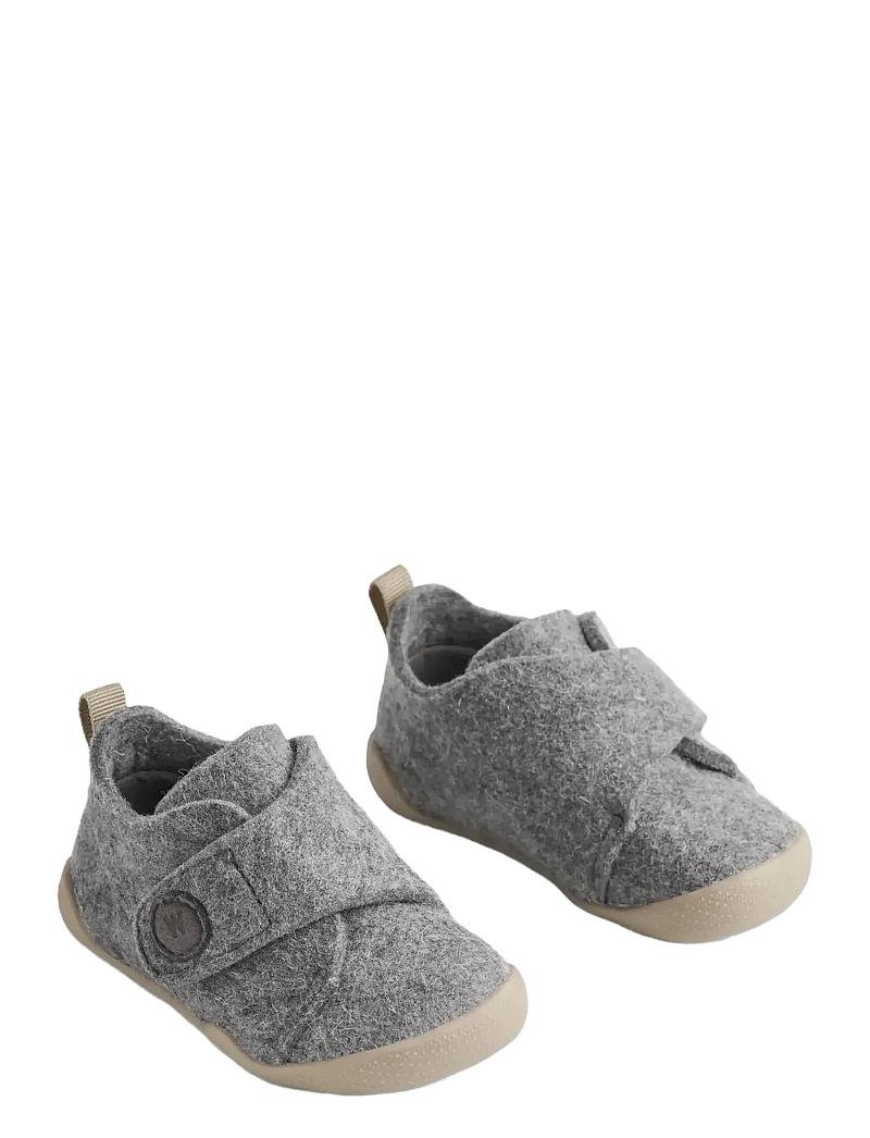 Wheat - Indoor Shoe Fleecy - hjemmesko - grey - 0